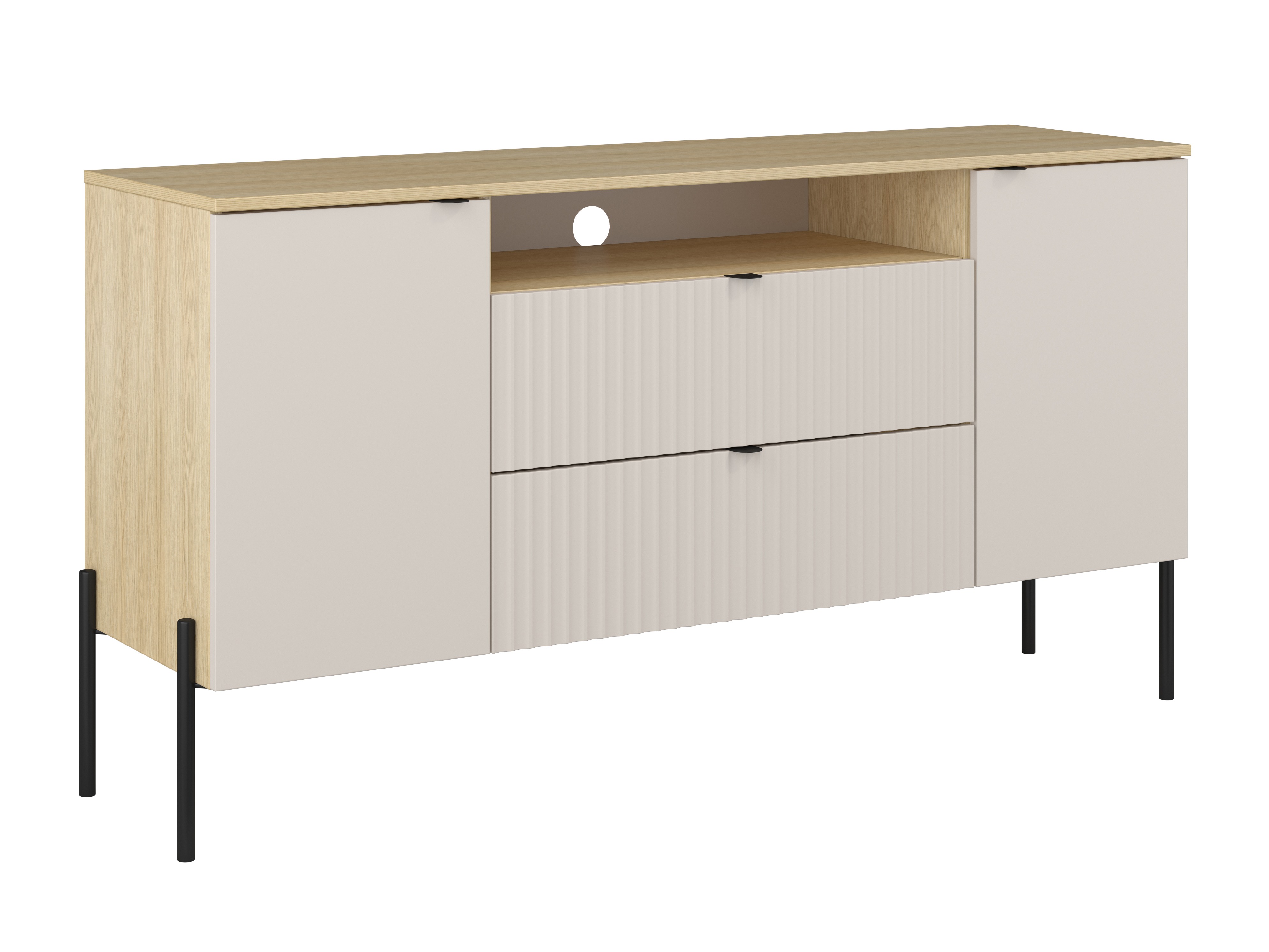 Cómoda Levtenu 115 (Roble + Cachemira)