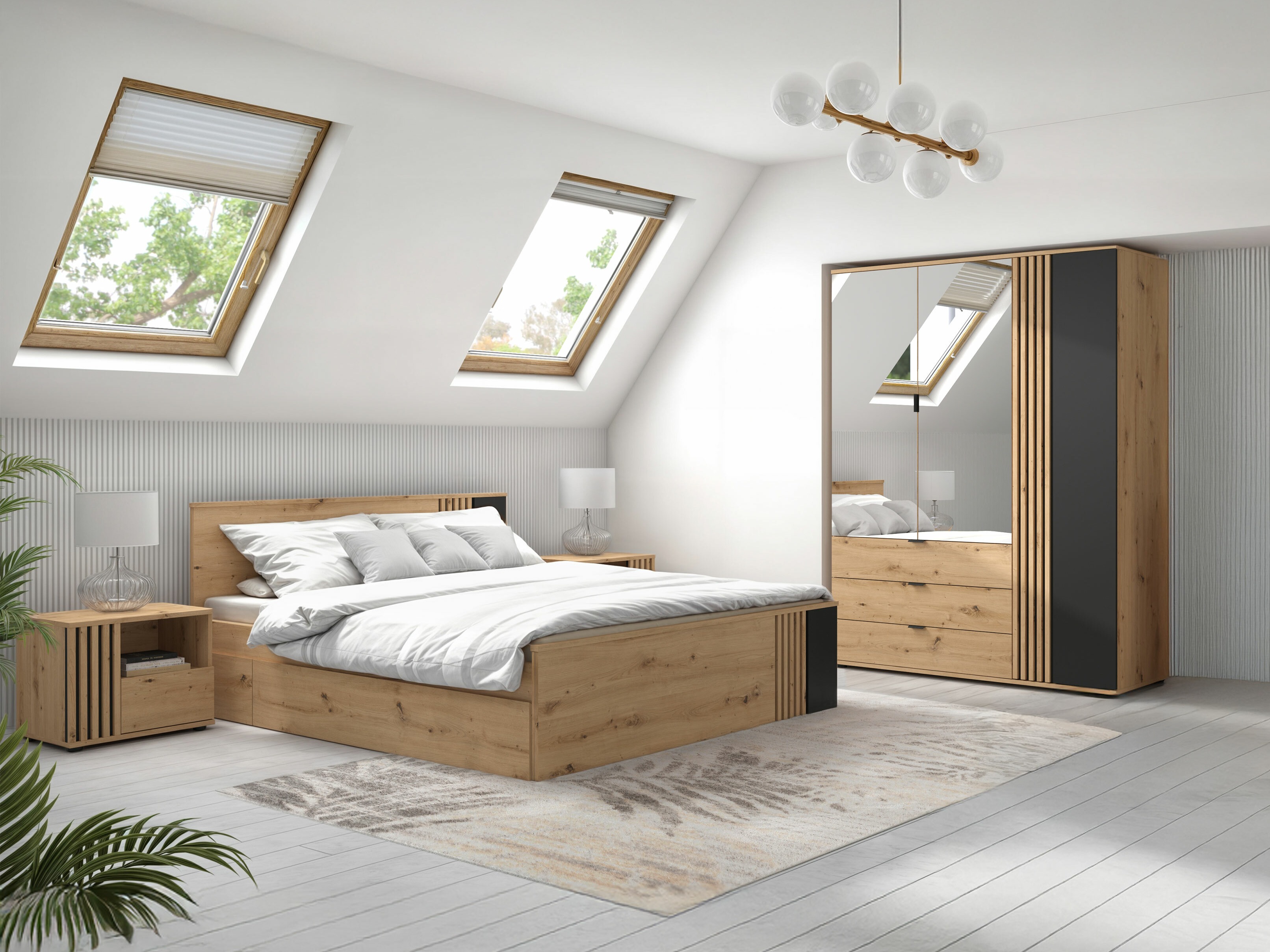 Conjunto de dormitorio Orlnolu 110