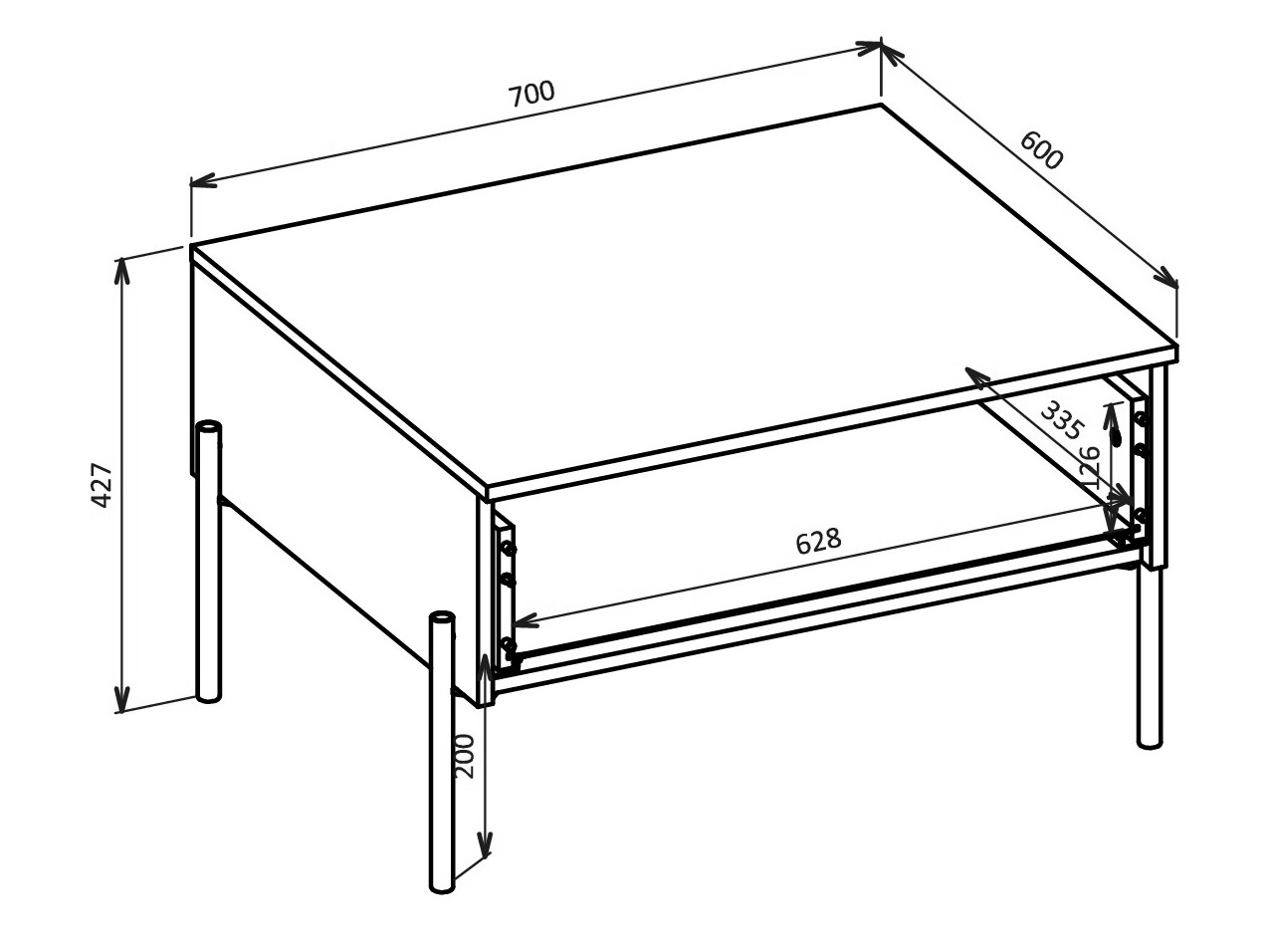 Conjunto de salón Levtenu 118 (Roble)
