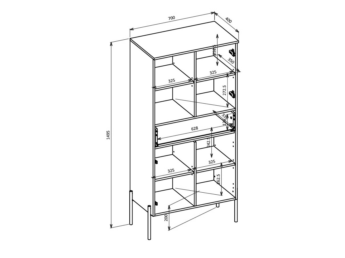 Conjunto de salón Levtenu 119 (Roble + Cachemira)
