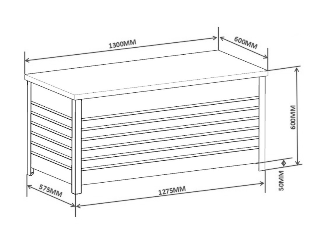 Caja de almacenamiento para exterior Dallas 4899