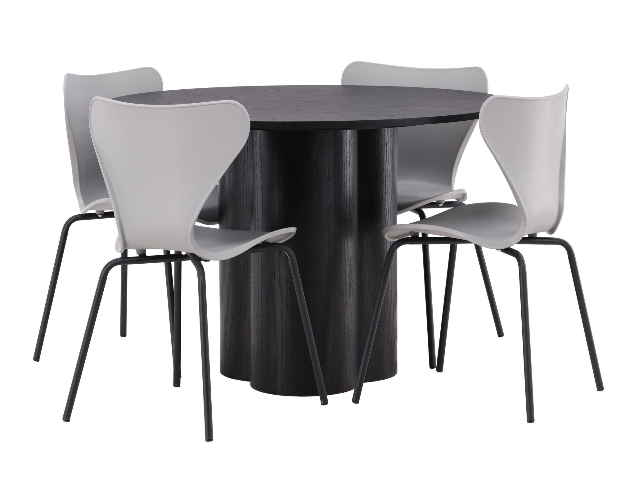 Conjunto de comedor Dallas 4912 (Negro)