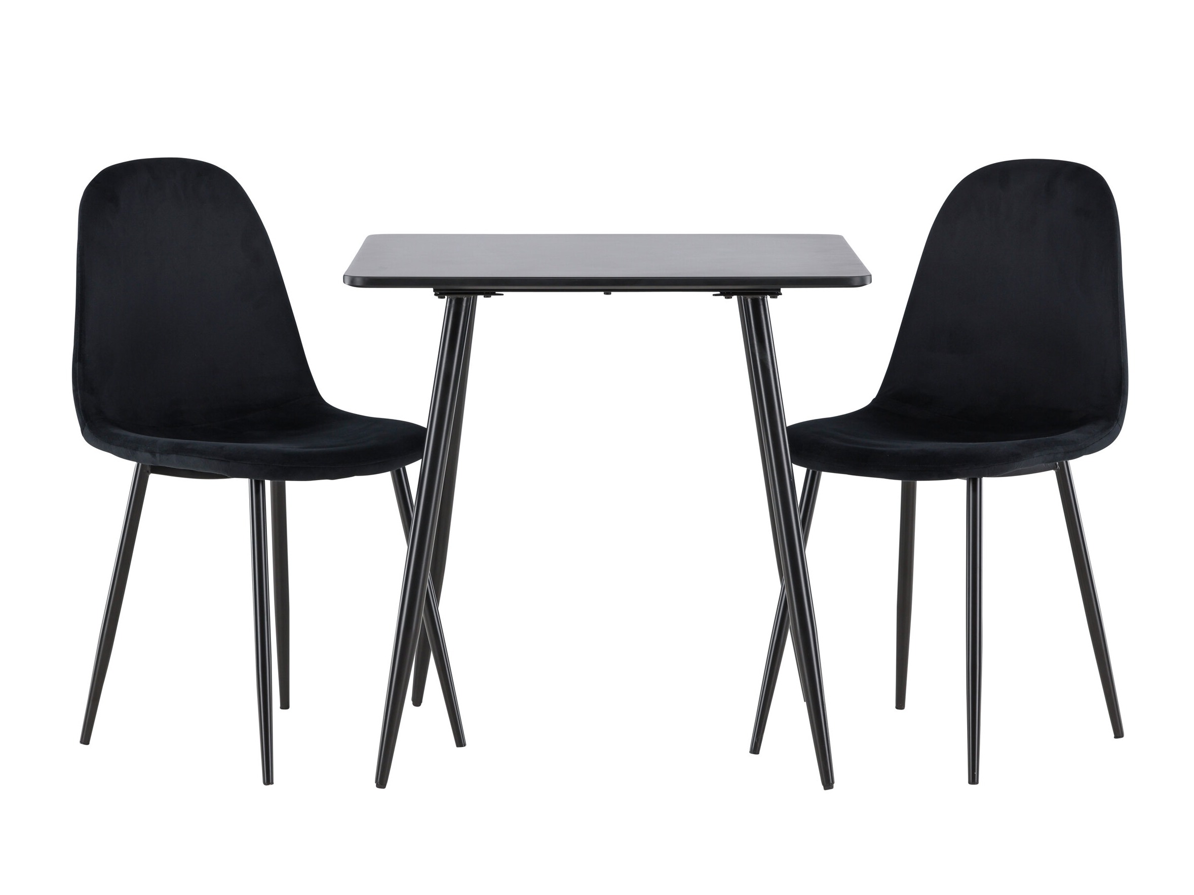 Conjunto de mesas y sillas para comedor Dallas 4909 (Negro)