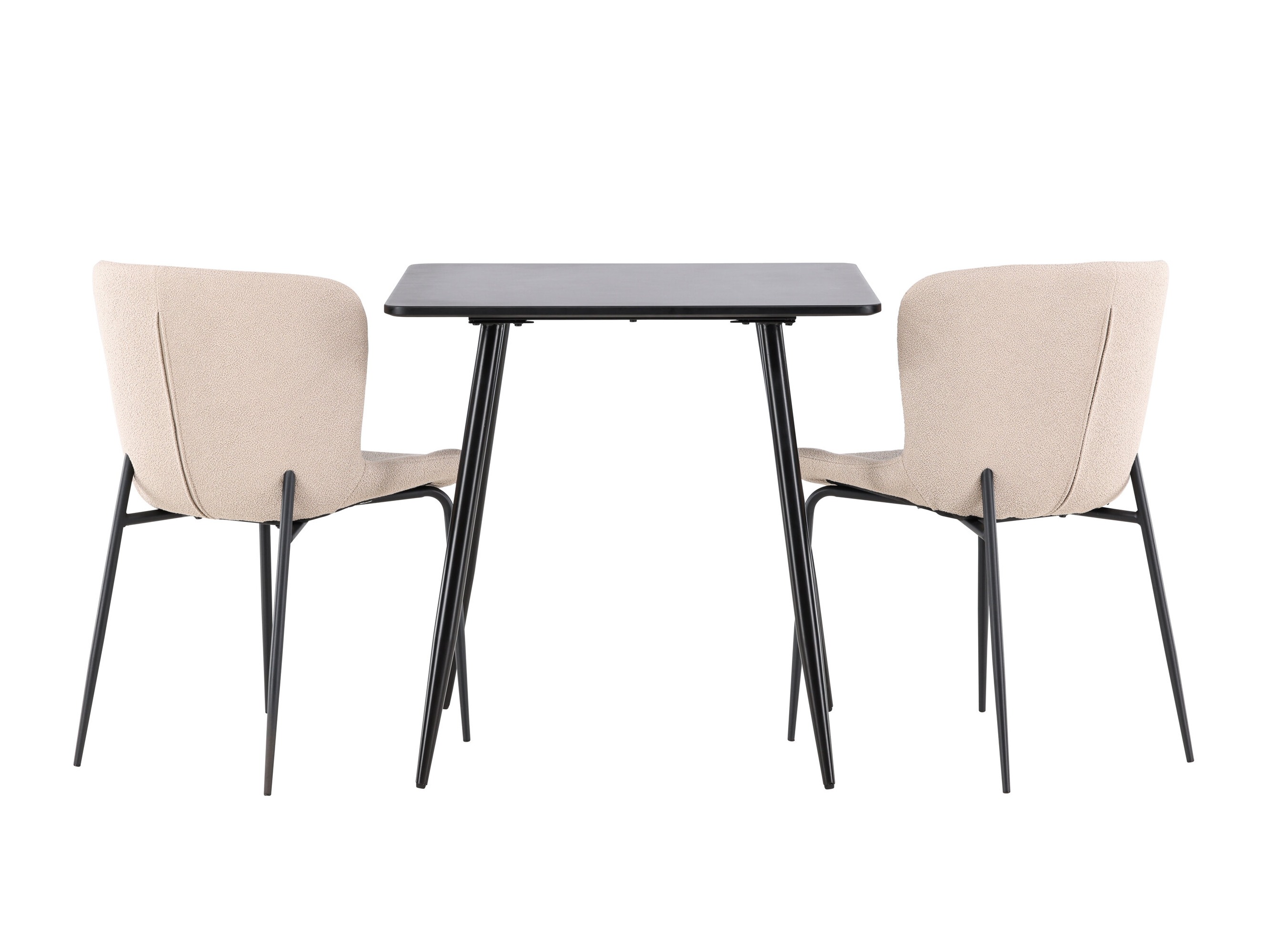Conjunto de comedor Dallas 4910 (Negro + Beige)