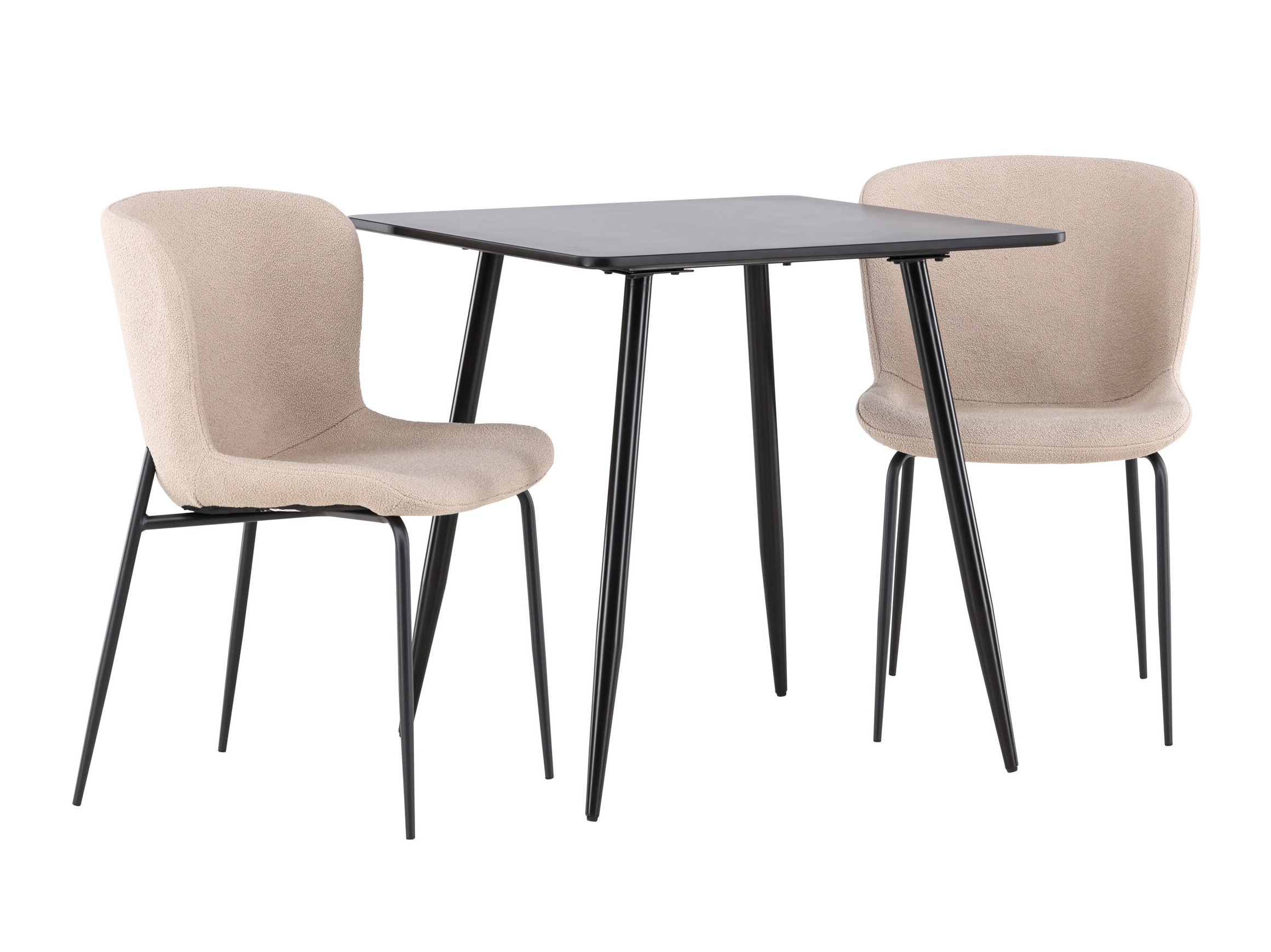 Conjunto de comedor Dallas 4910 (Negro + Beige)