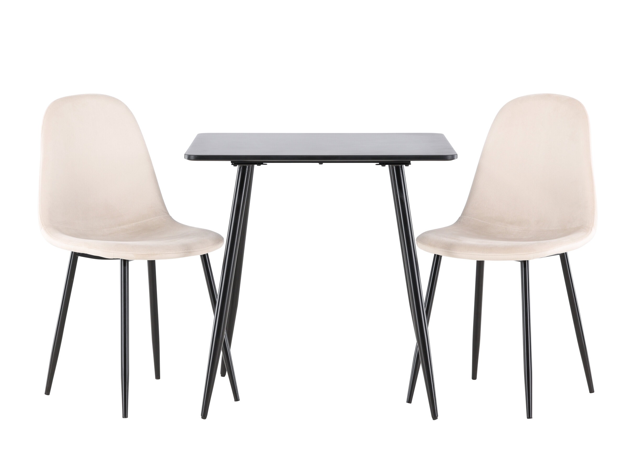 Conjunto de mesas y sillas para comedor Dallas 4909 (Beige + Negro)