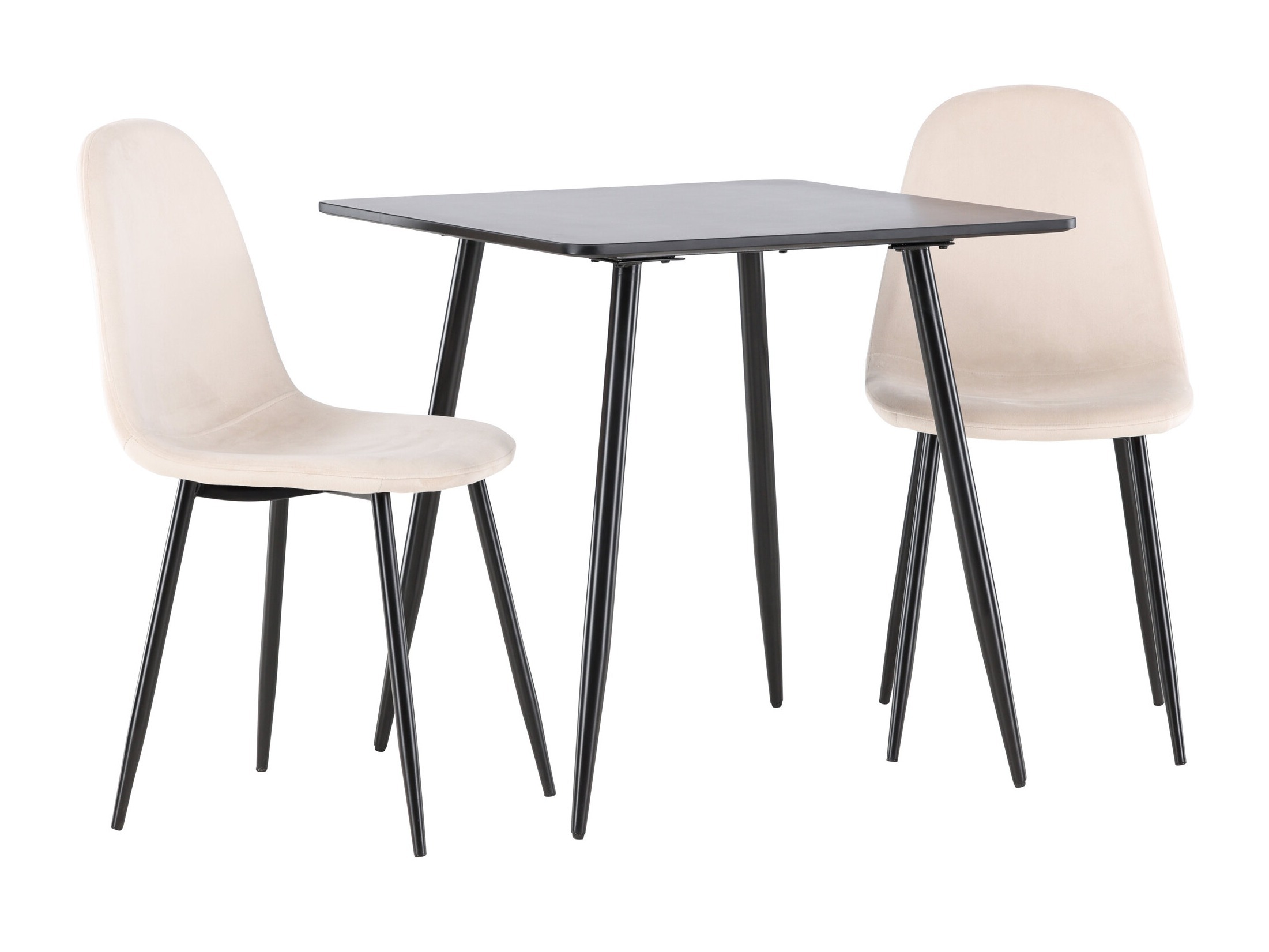 Conjunto de mesas y sillas para comedor Dallas 4909 (Beige + Negro)