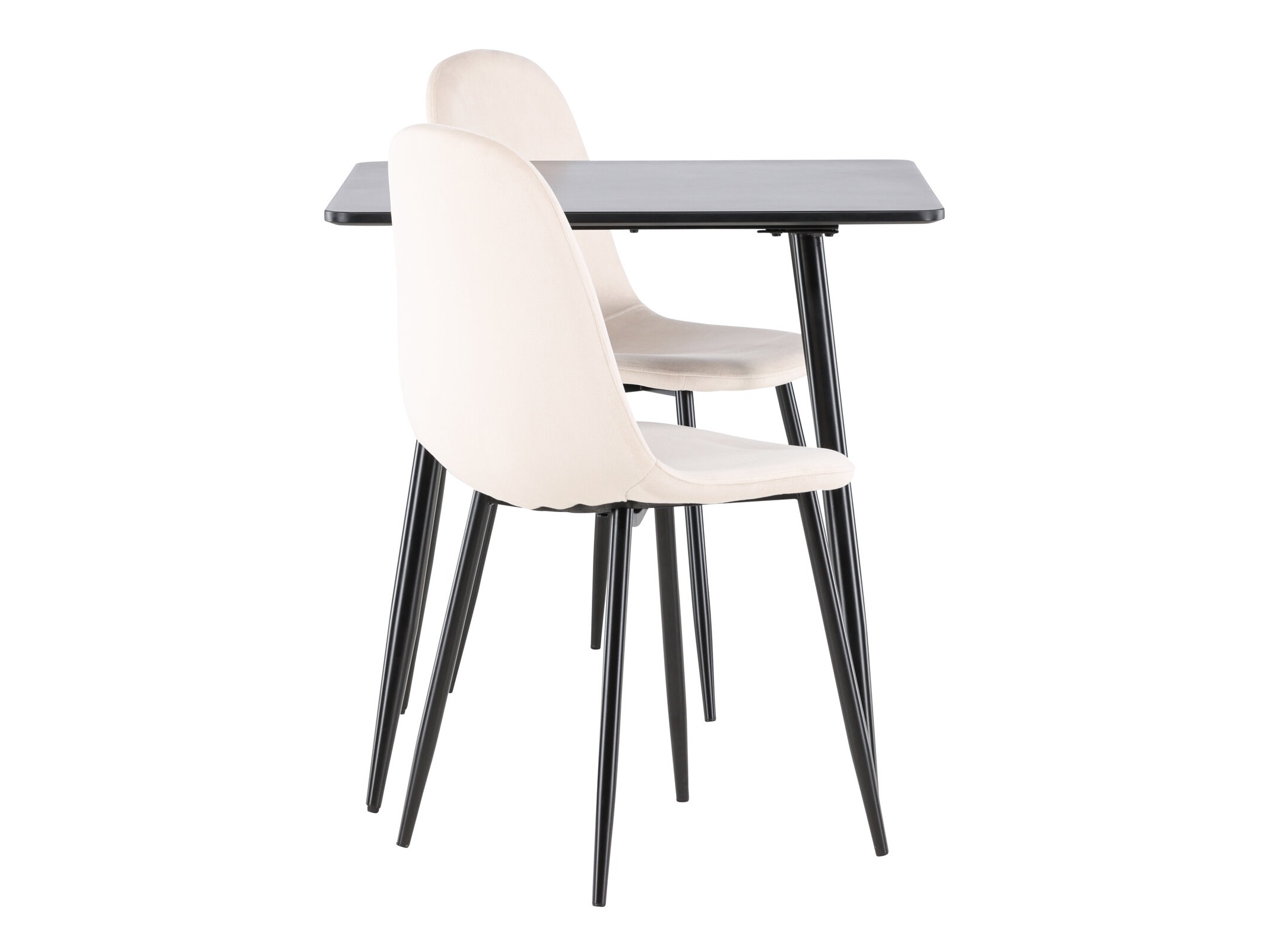 Conjunto de mesas y sillas para comedor Dallas 4909 (Beige + Negro)