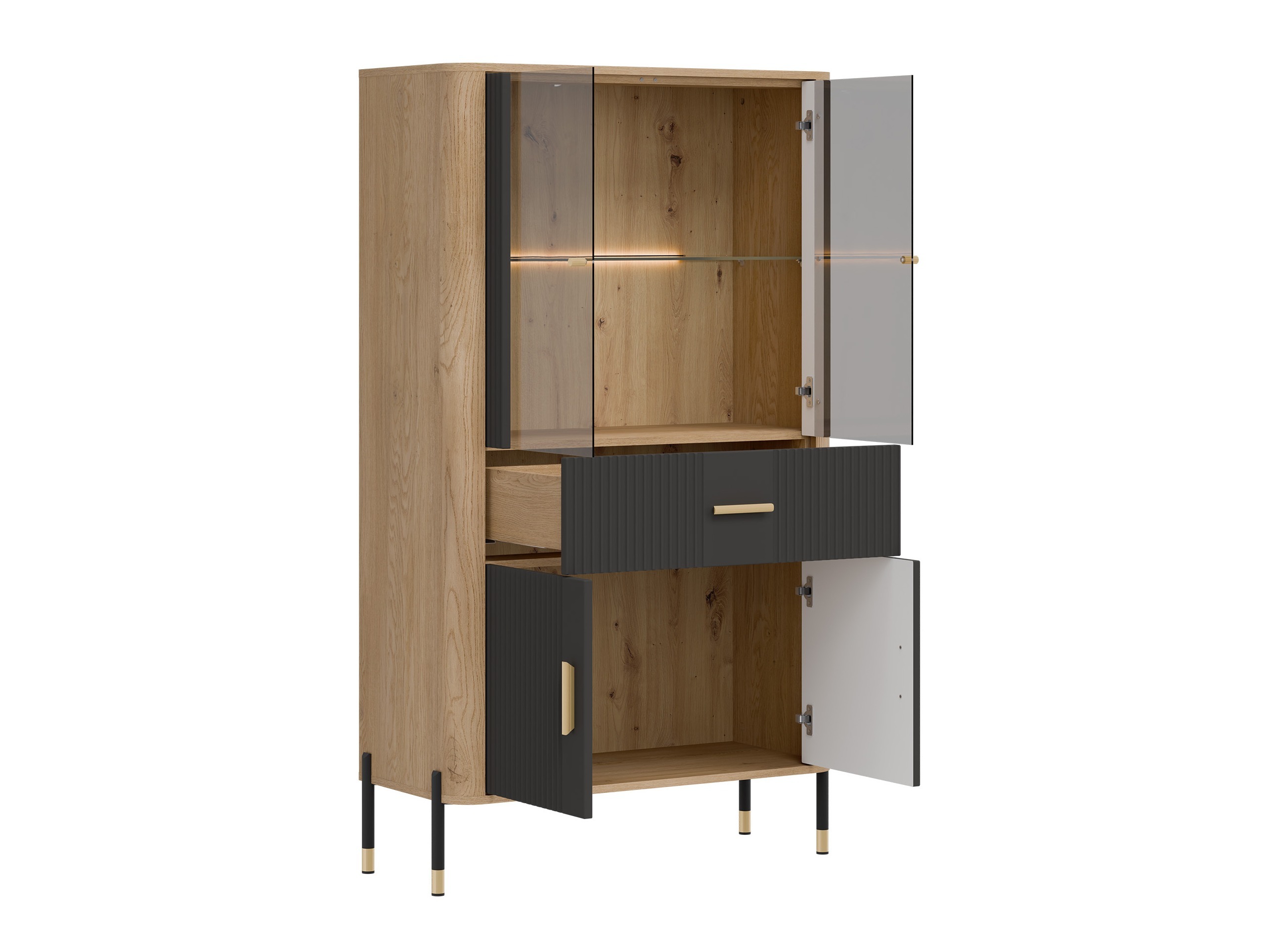 Estantería Flosora 125 (Antracita)