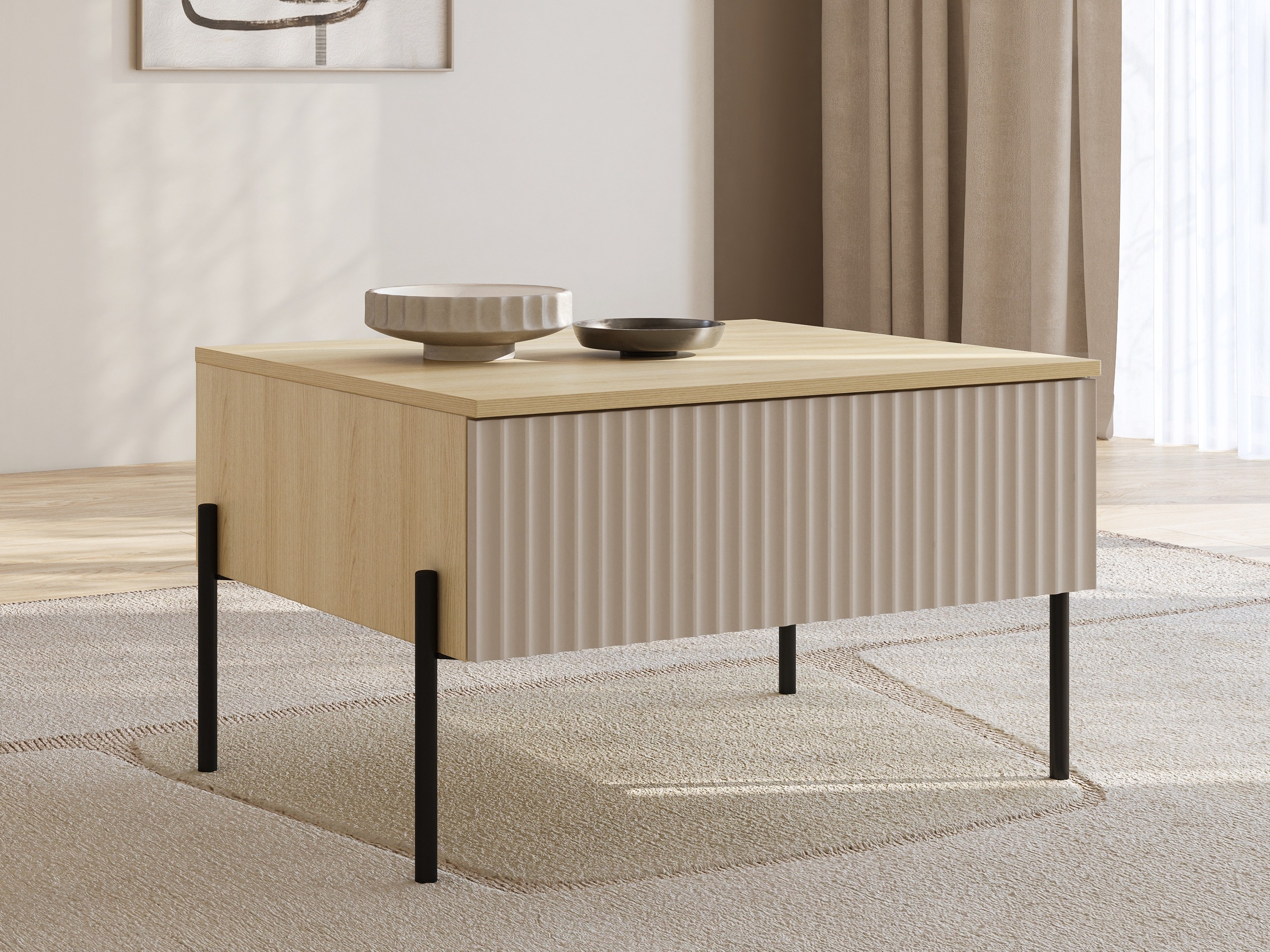Mesa de centro Levtenu 117 (Roble + Cachemira)