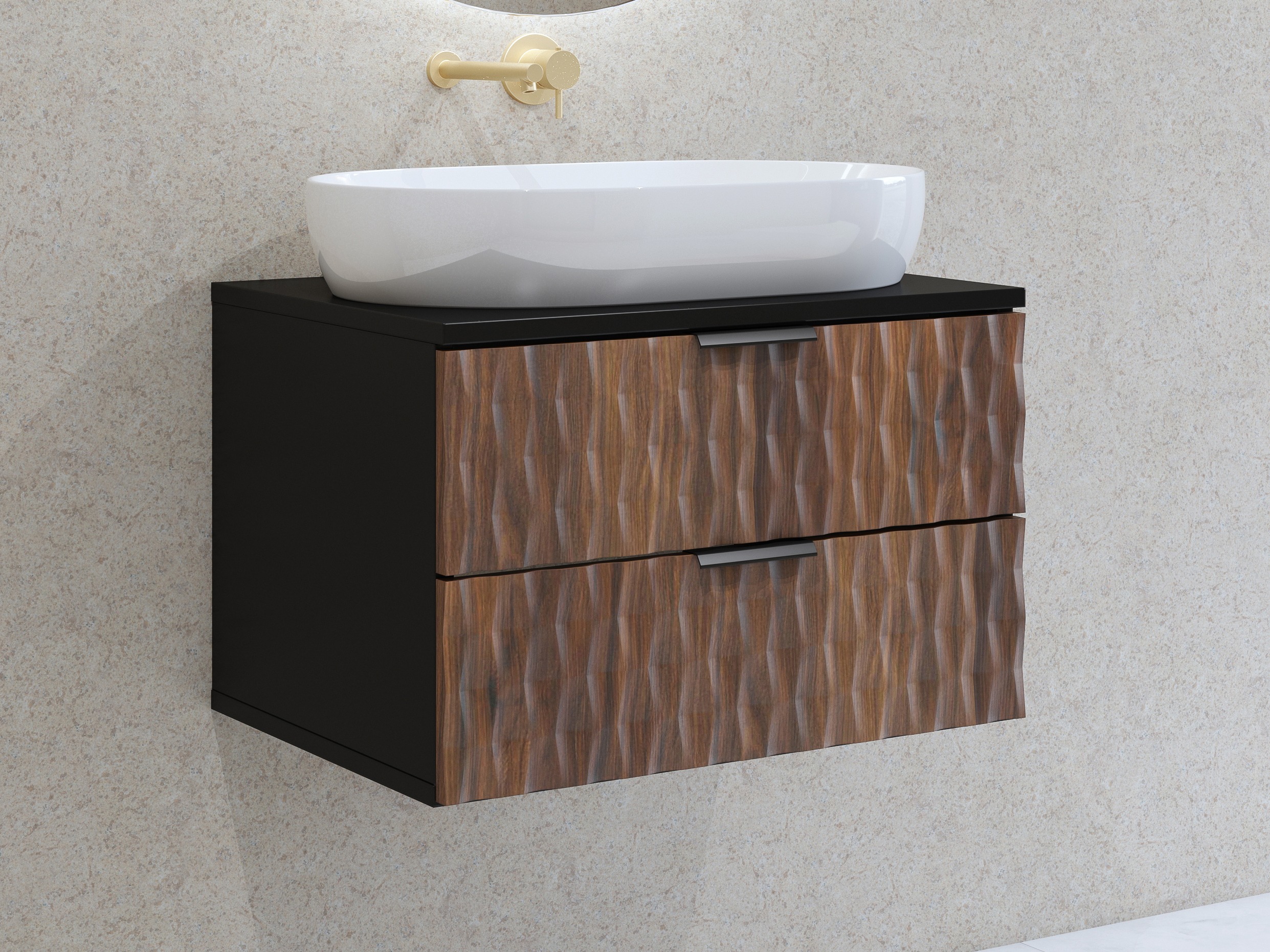 Armario de baño colgante para lavabo Elitese 102