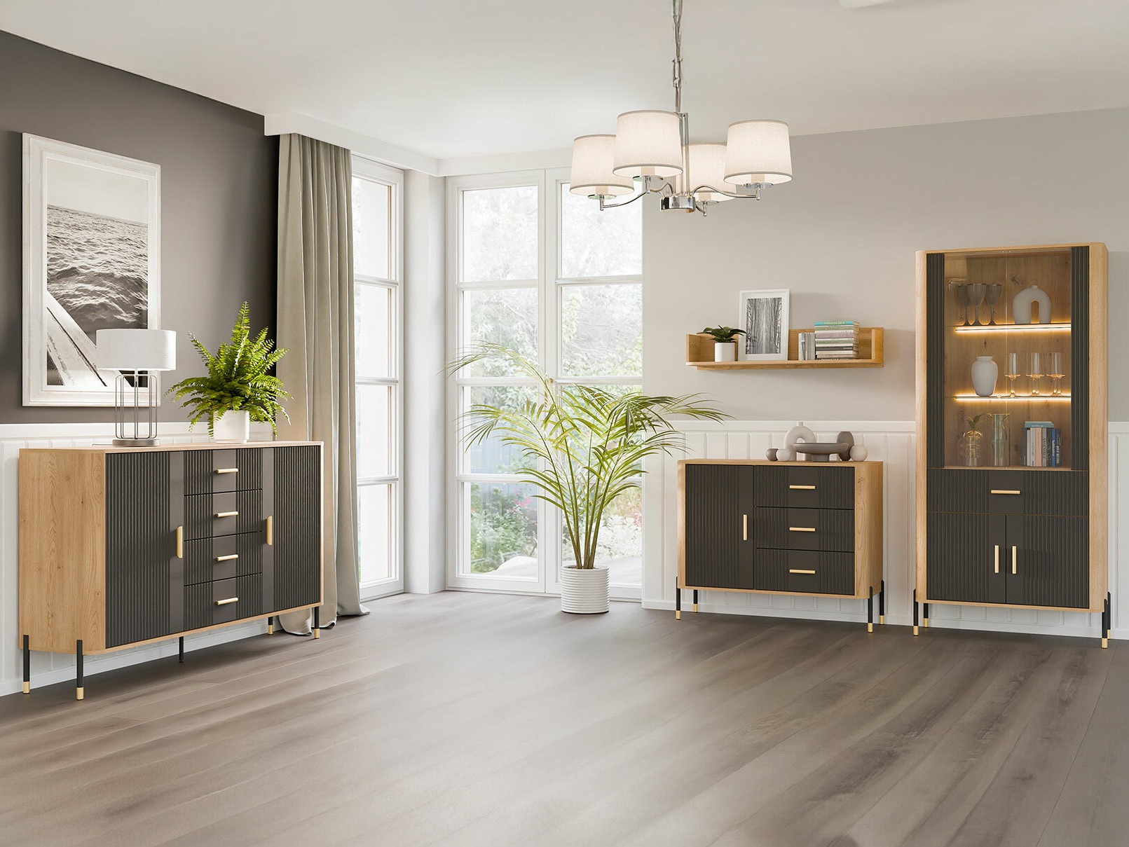 Estantería Flosora 129 (Antracita)