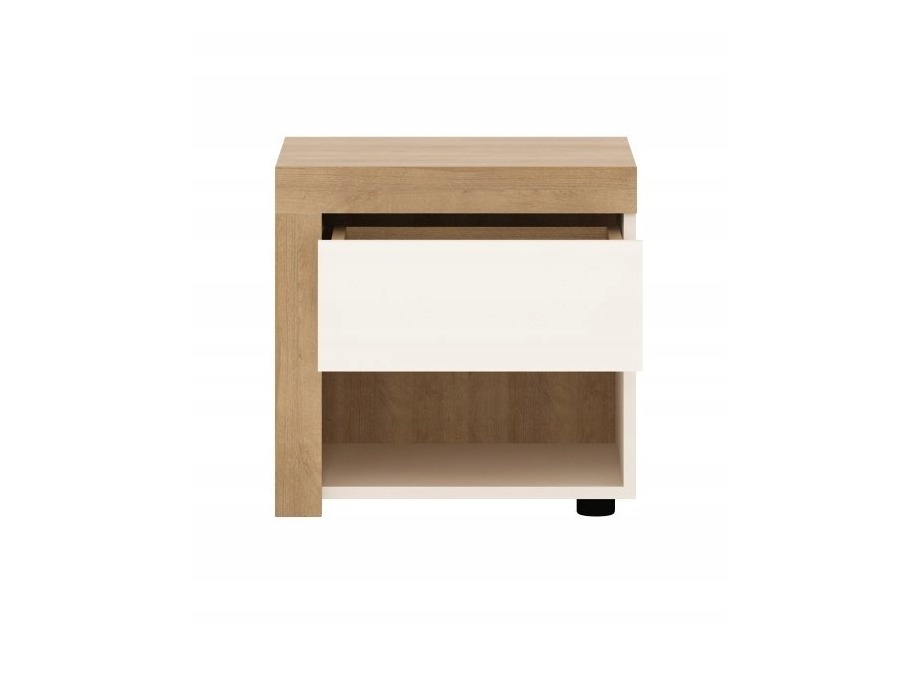 Conjunto de dormitorio Feldeli 122 (Riviera roble + Blanco brillante)
