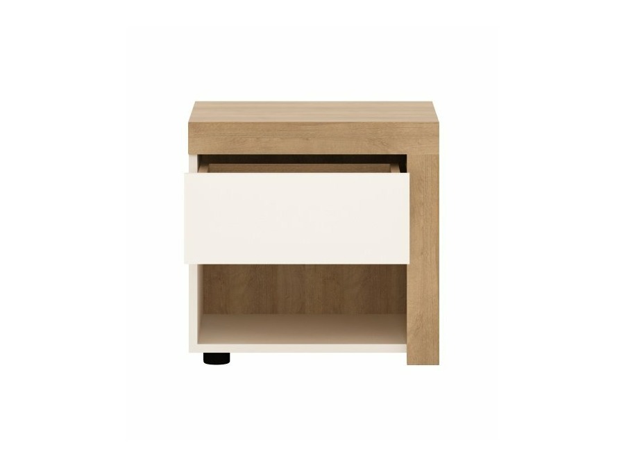 Conjunto de dormitorio Feldeli 122 (Riviera roble + Blanco brillante)