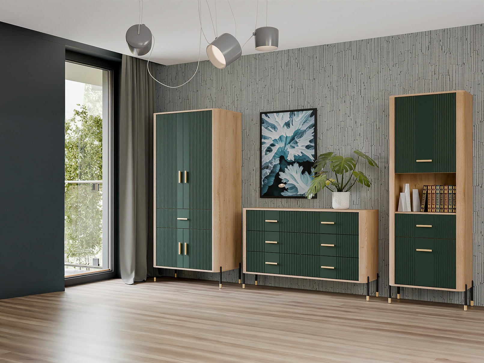 Estantería Flosora 131 (Verde)