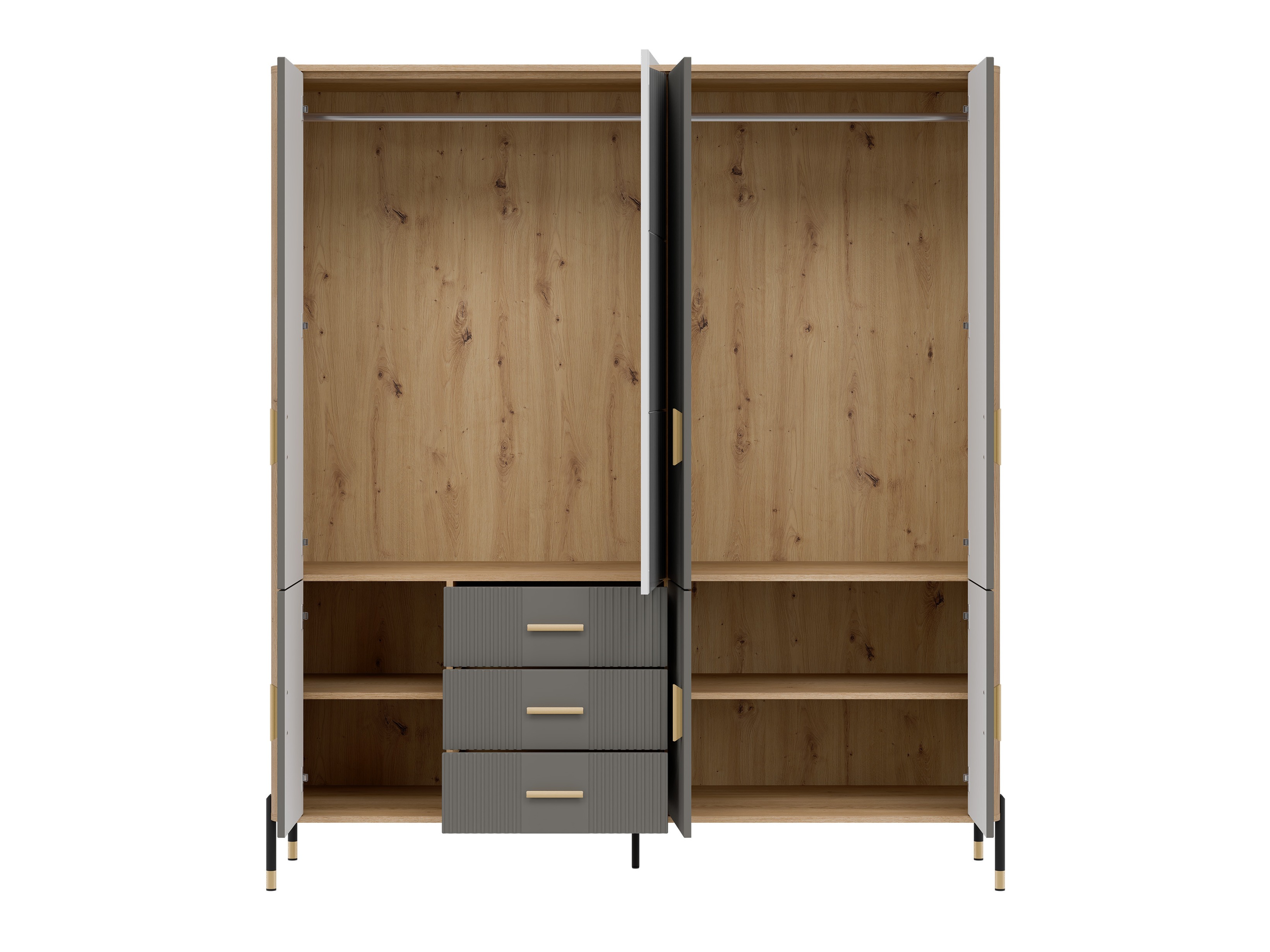 Armario Flosora 135 (Gris)