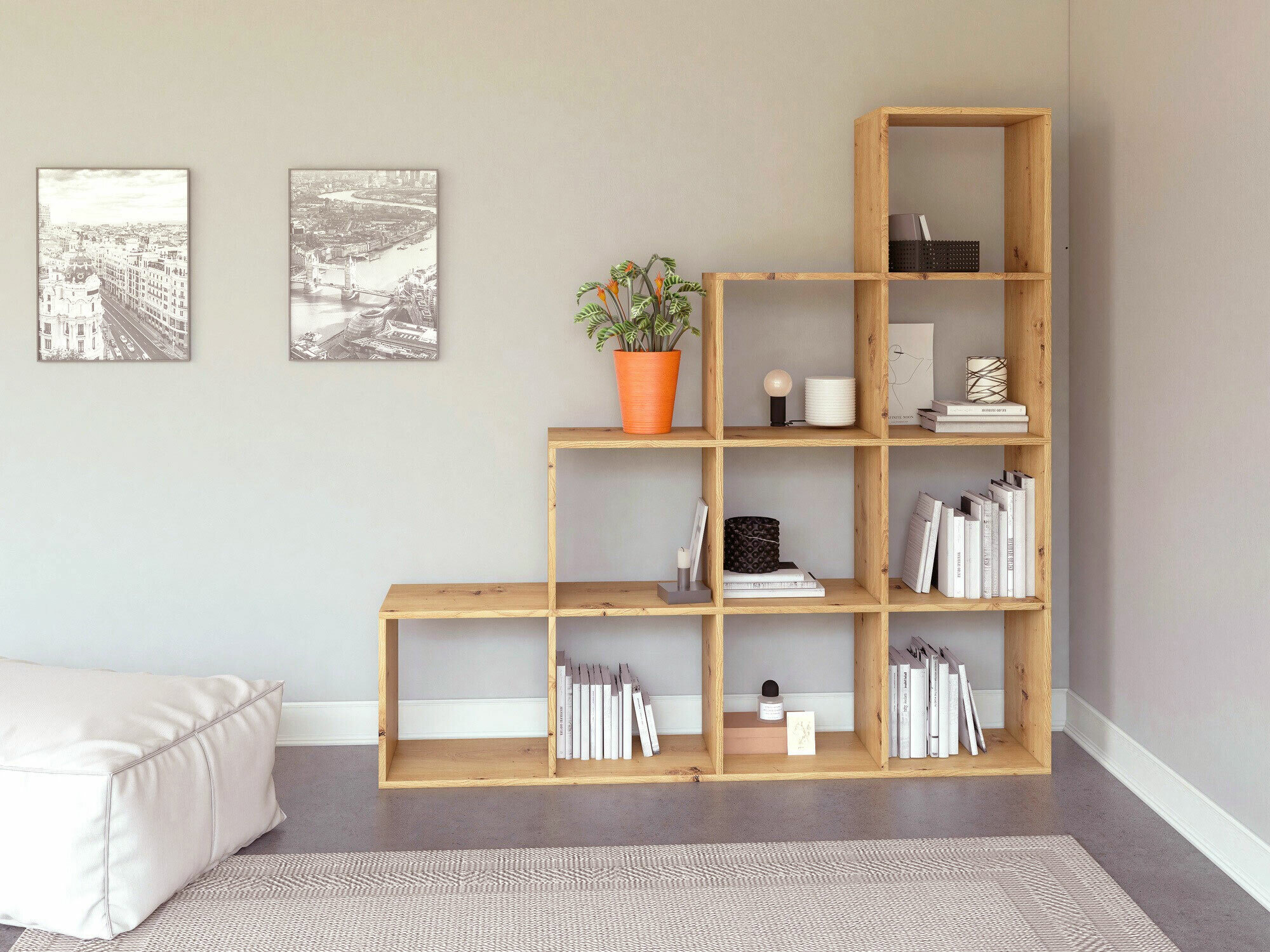 Estantería Mandeville 233 (Roble Artisan)