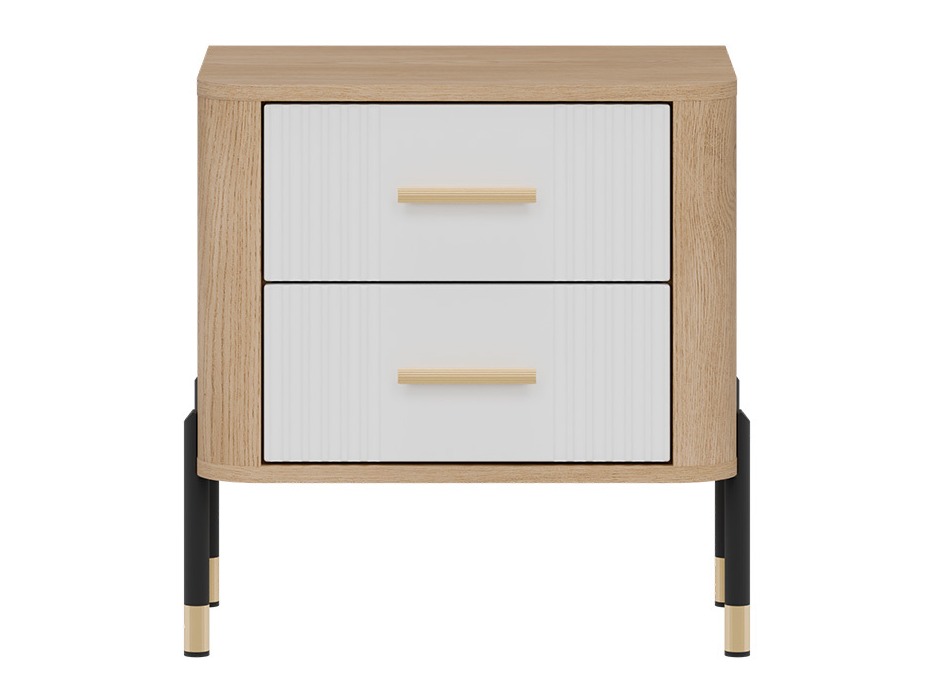 Mesilla de noche Flosora 140 (Blanco)