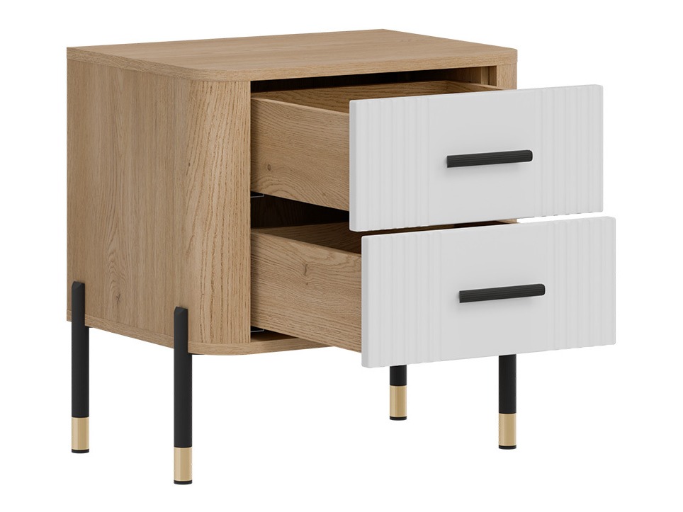 Mesilla de noche Flosora 140 (Blanco)