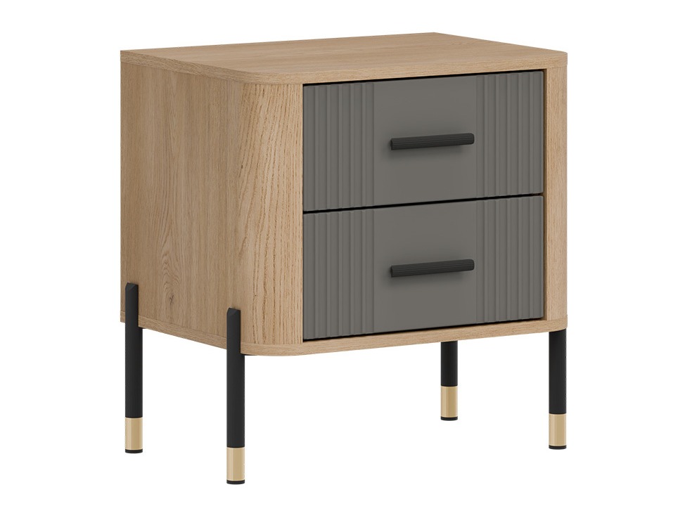 Mesilla de noche Flosora 140 (Gris)