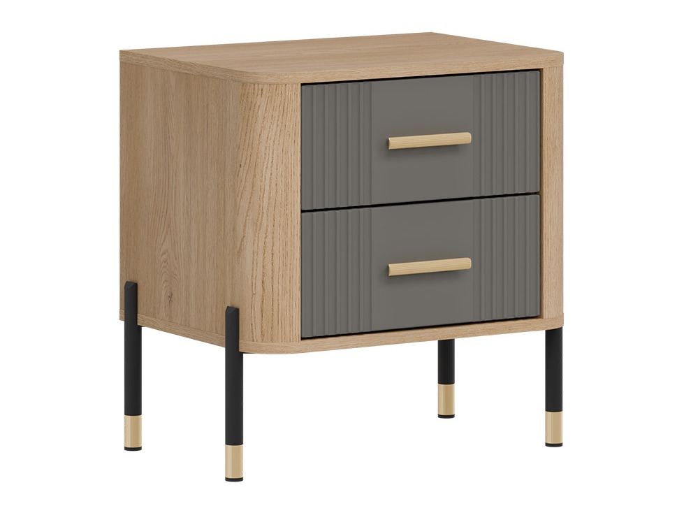 Mesilla de noche Flosora 140 (Gris)