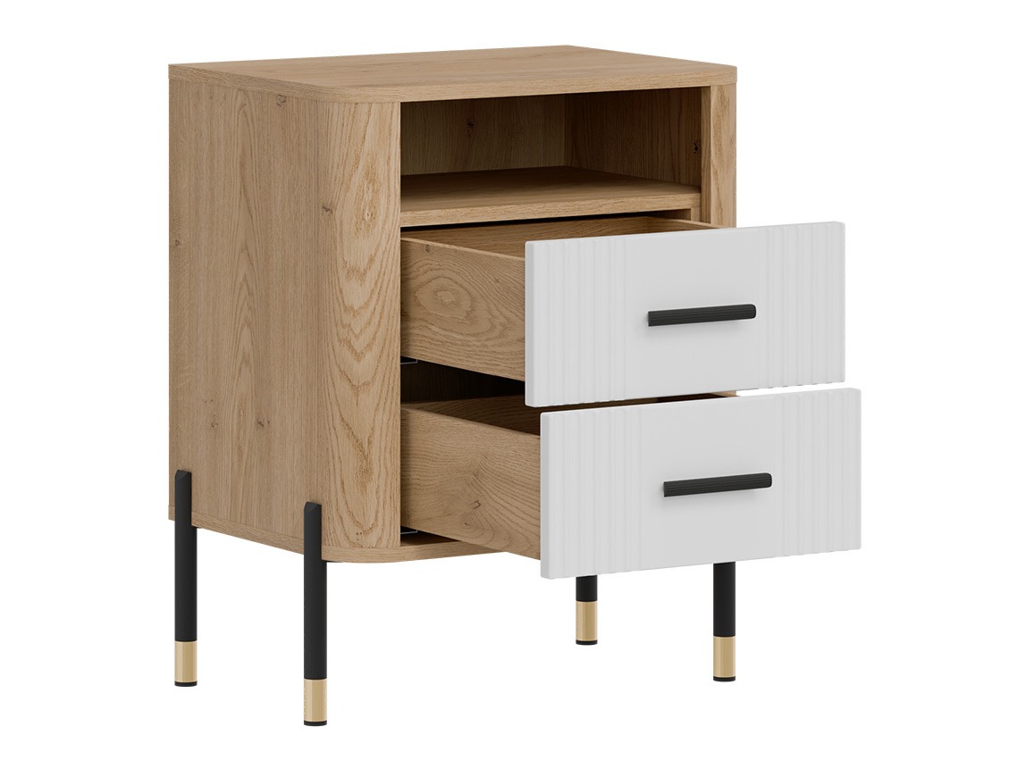 Mesilla de noche Flosora 142 (Blanco)