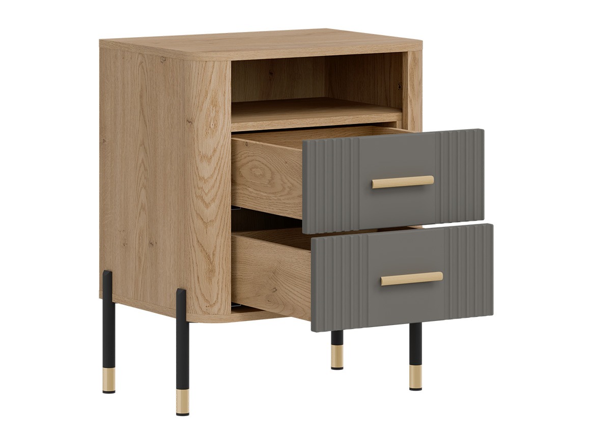 Mesilla de noche Flosora 142 (Gris)