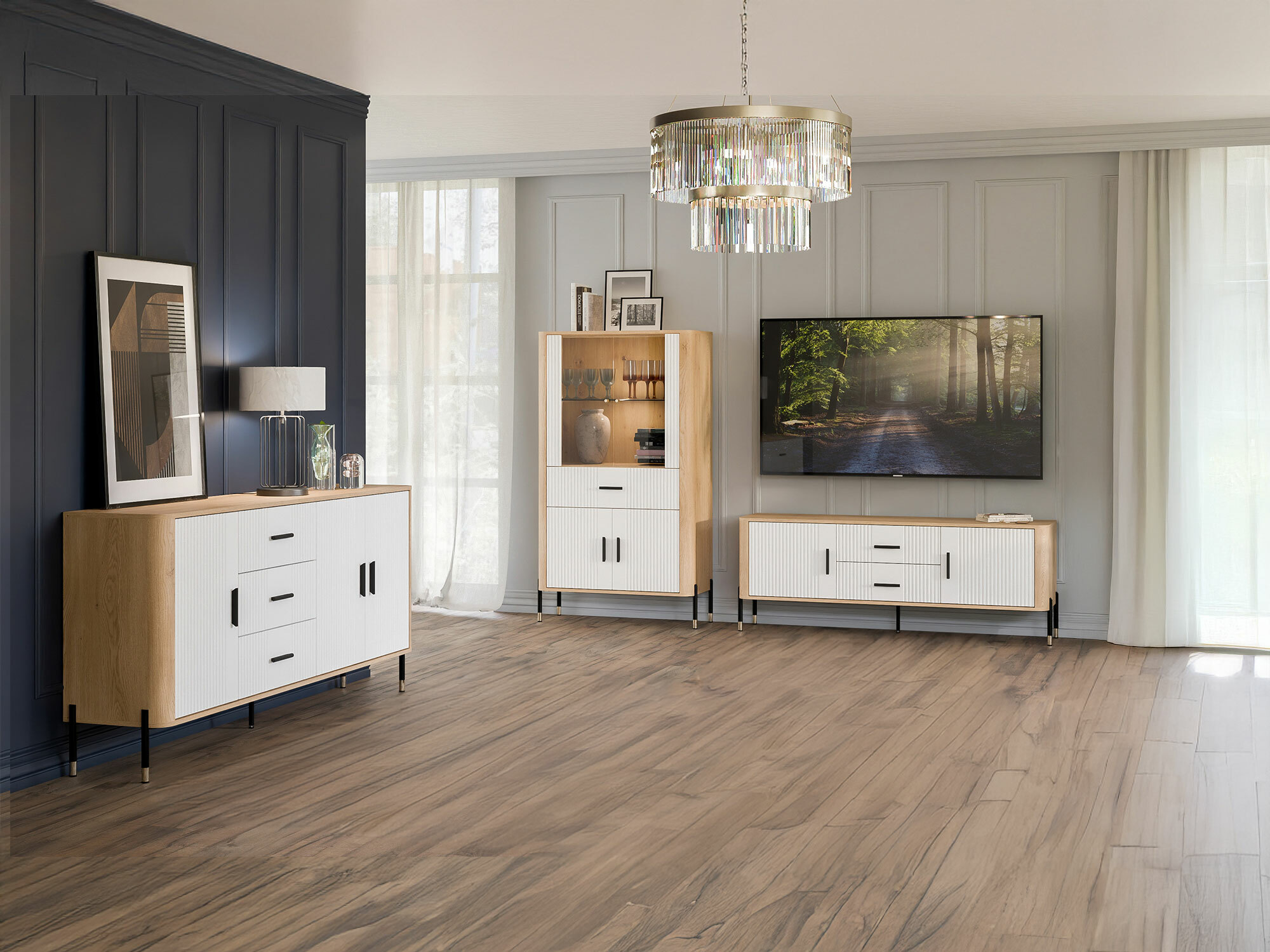 Conjunto de salón Flosora 147 (Blanco)