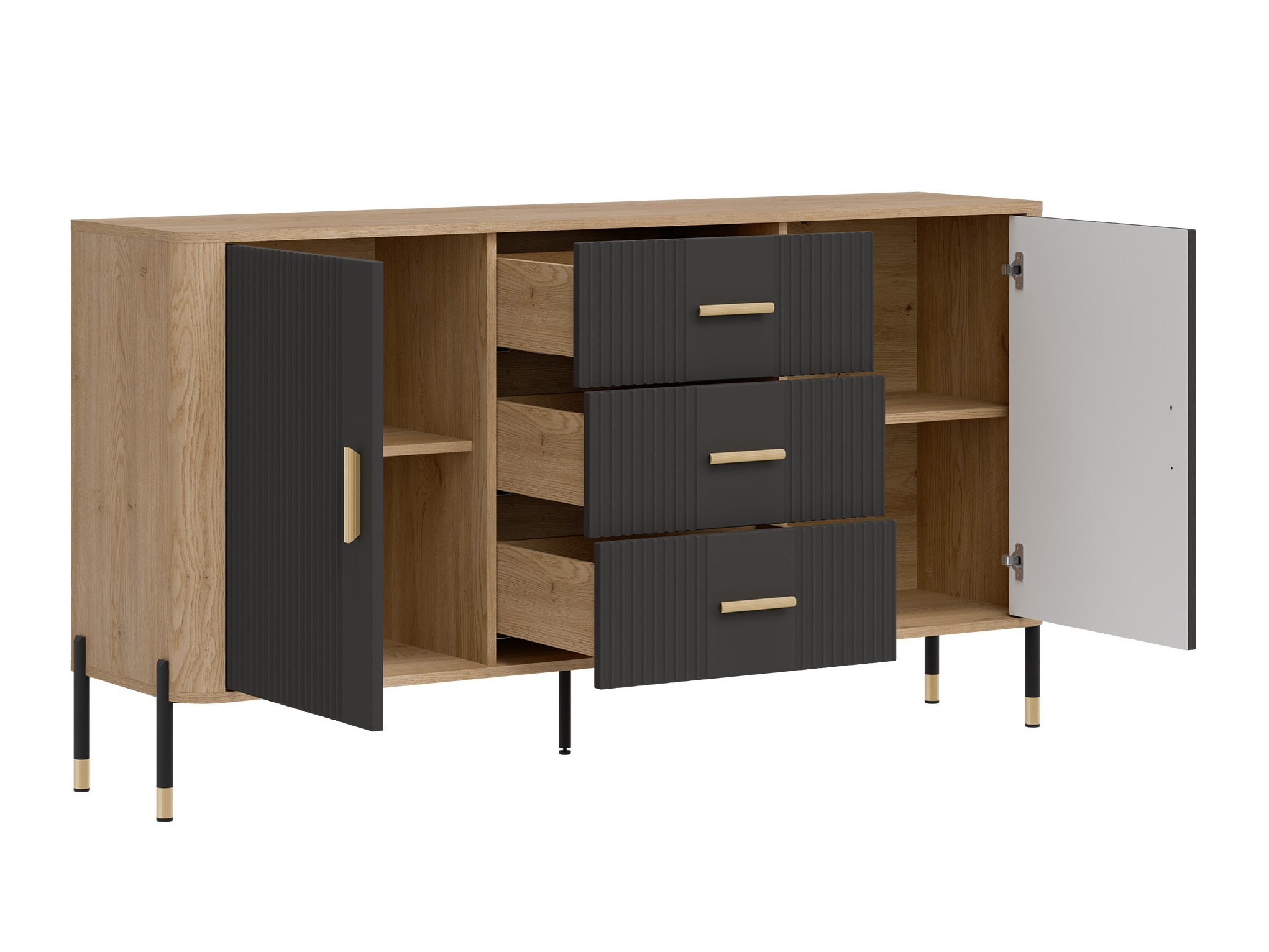 Conjunto de salón Flosora 148 (Antracita)