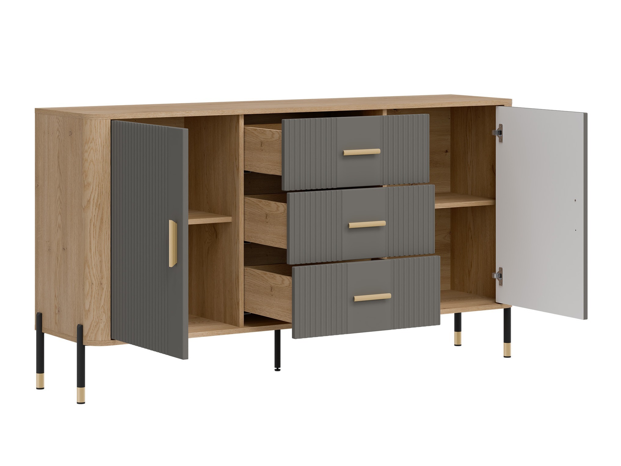 Conjunto de salón Flosora 148 (Gris)