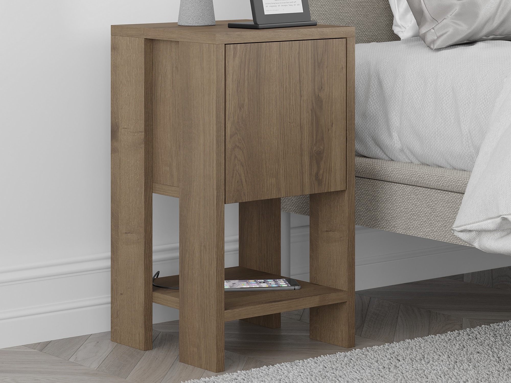 Mesilla de noche Kailua 398 (Madera oscura)