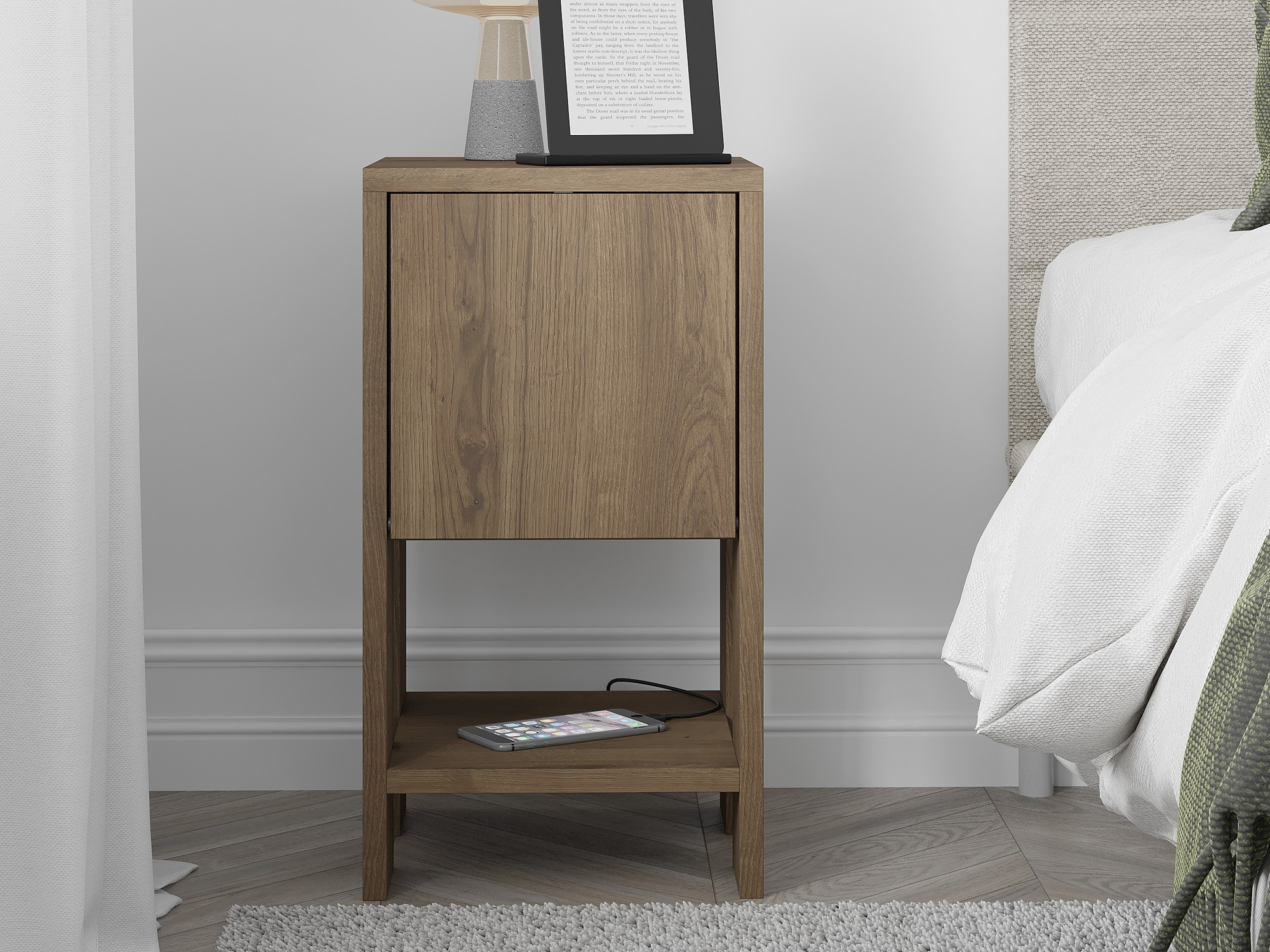 Mesilla de noche Kailua 398 (Madera oscura)