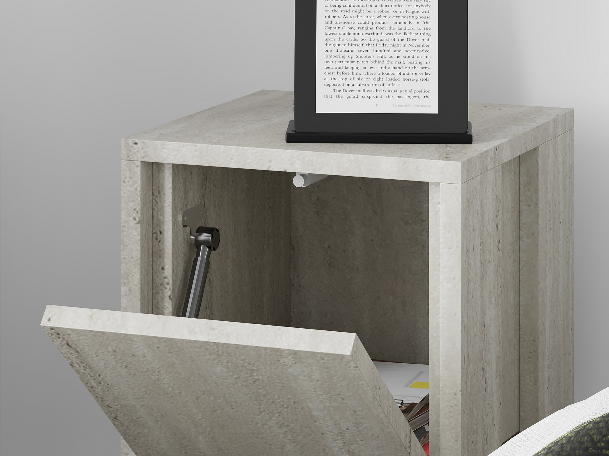 Mesilla de noche Kailua 398 (Travertino claro)