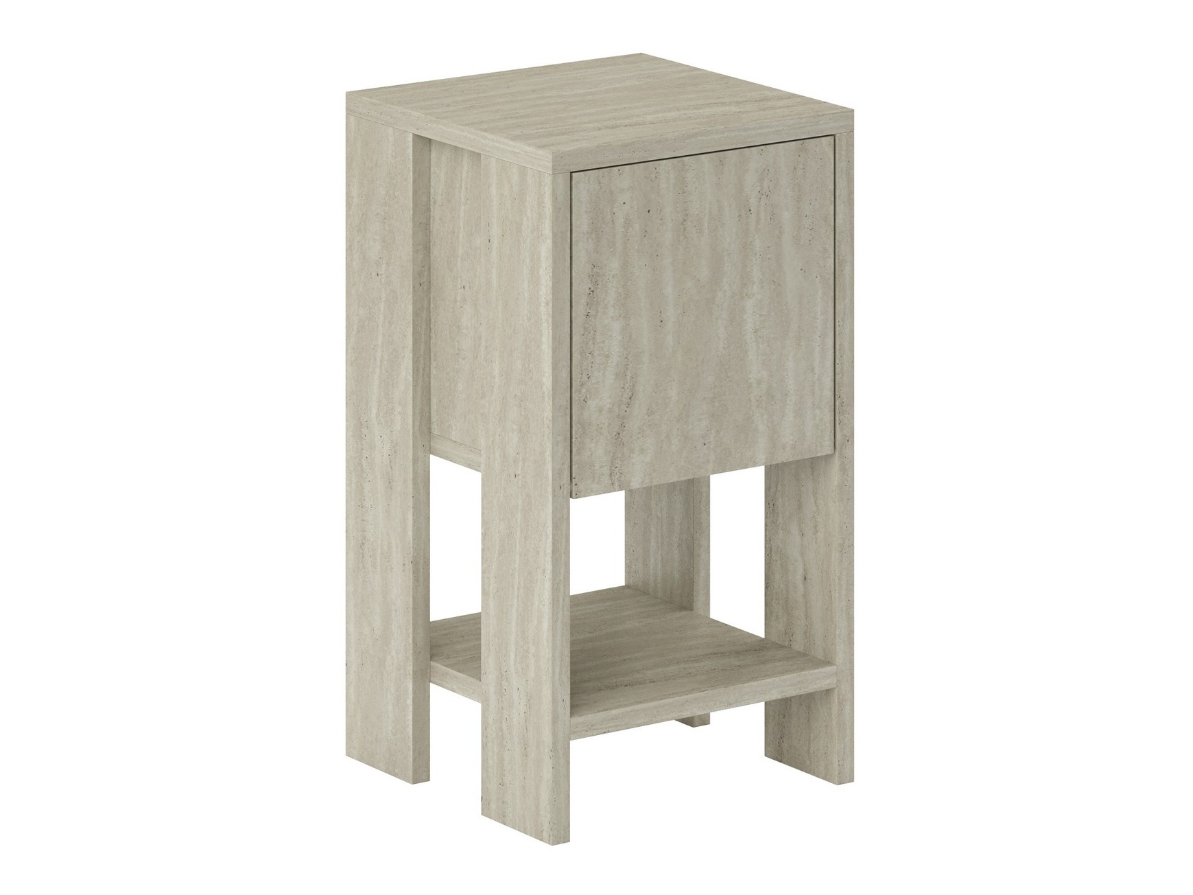 Mesilla de noche Kailua 398 (Travertino claro)