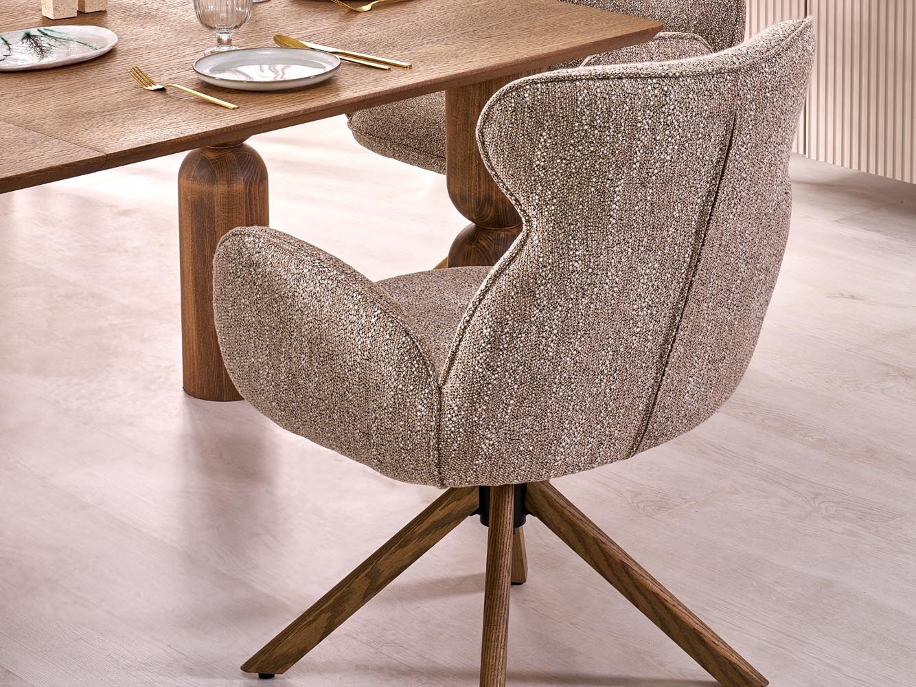 Silla Houston 2041 (Beige + Luminoso madera)