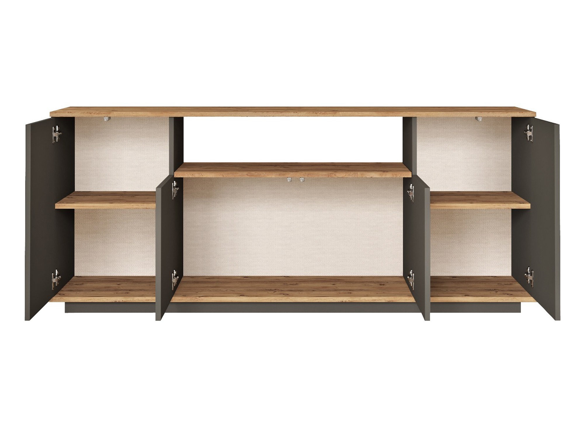 Aparador Kailua 2660 (Antracita + Pino)