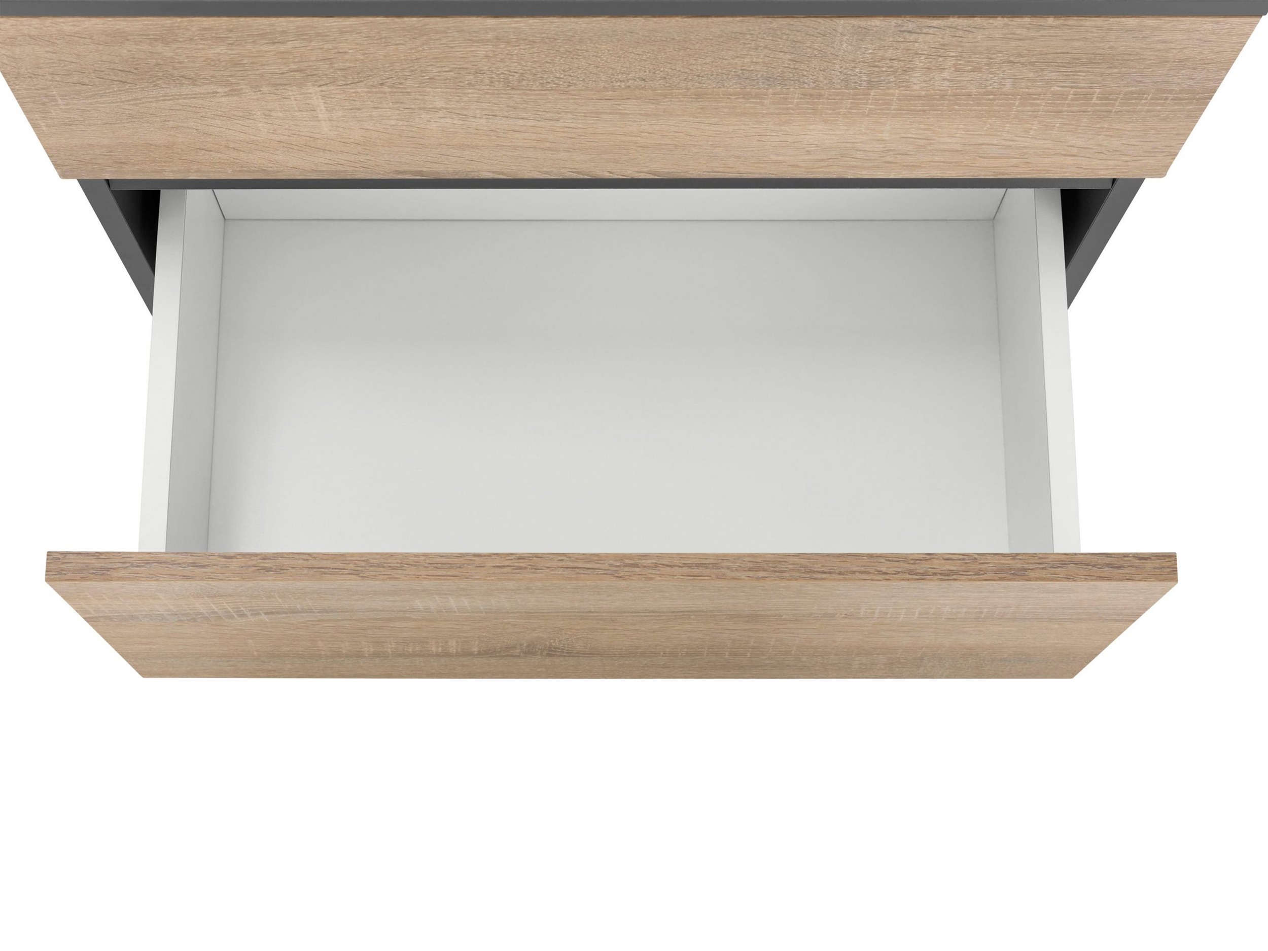 Conjunto de mueble de baño Soncamu 117 (Antracita + Roble)