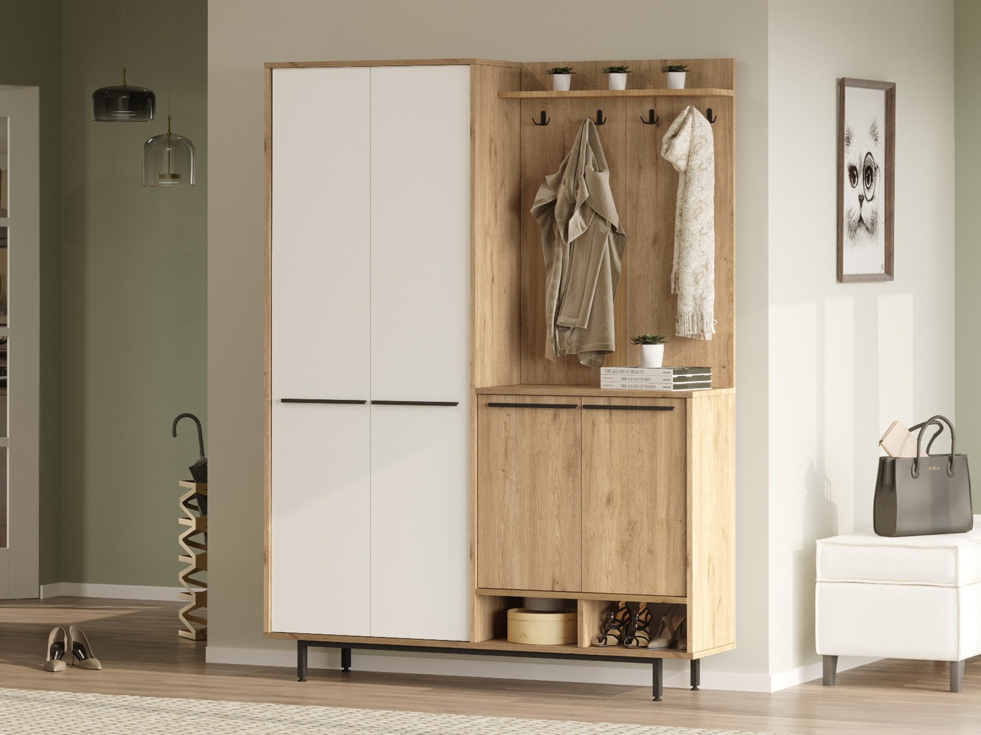 Conjunto para recibidor Asheboro 186