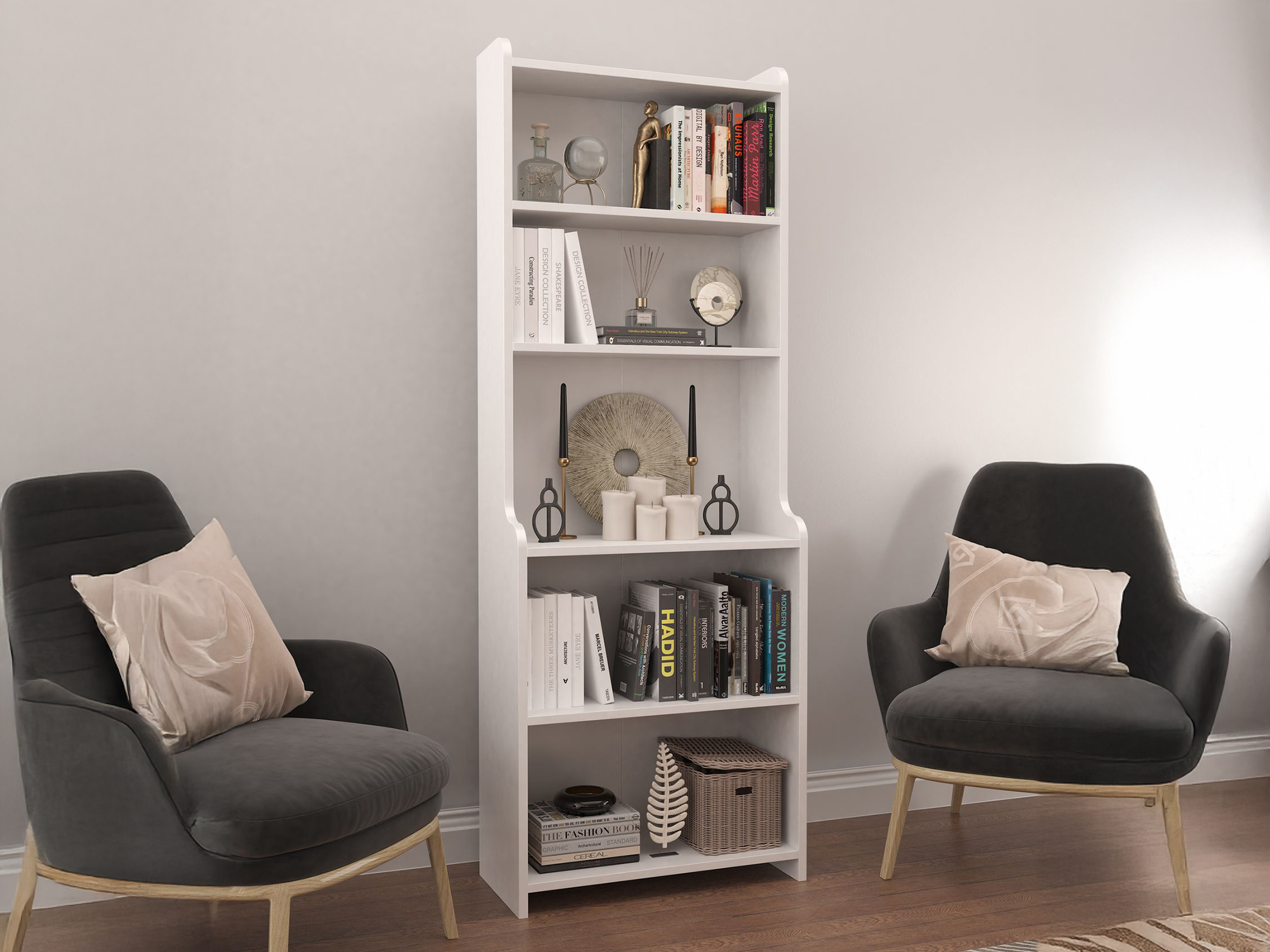 Estantería Asheboro 185 (Blanco)