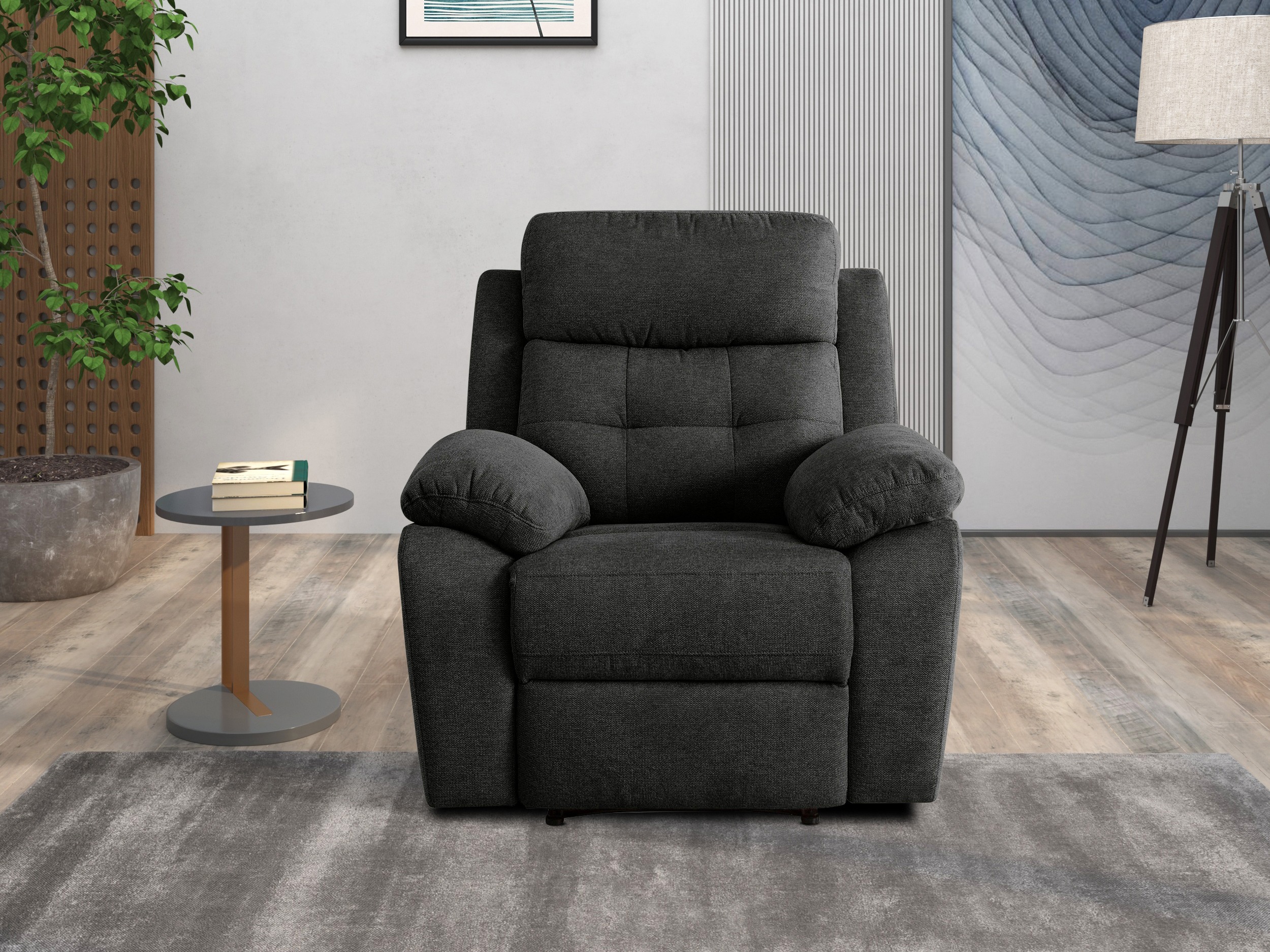 Sillón reclinable Denton 1324 (Antracita)