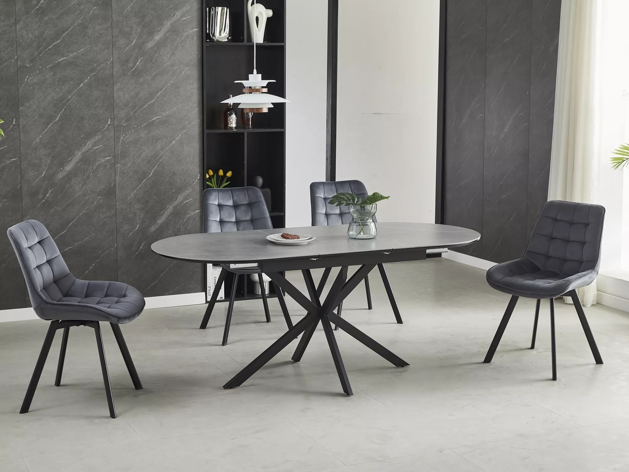 Mesa Detroit 862 (Mármol gris)