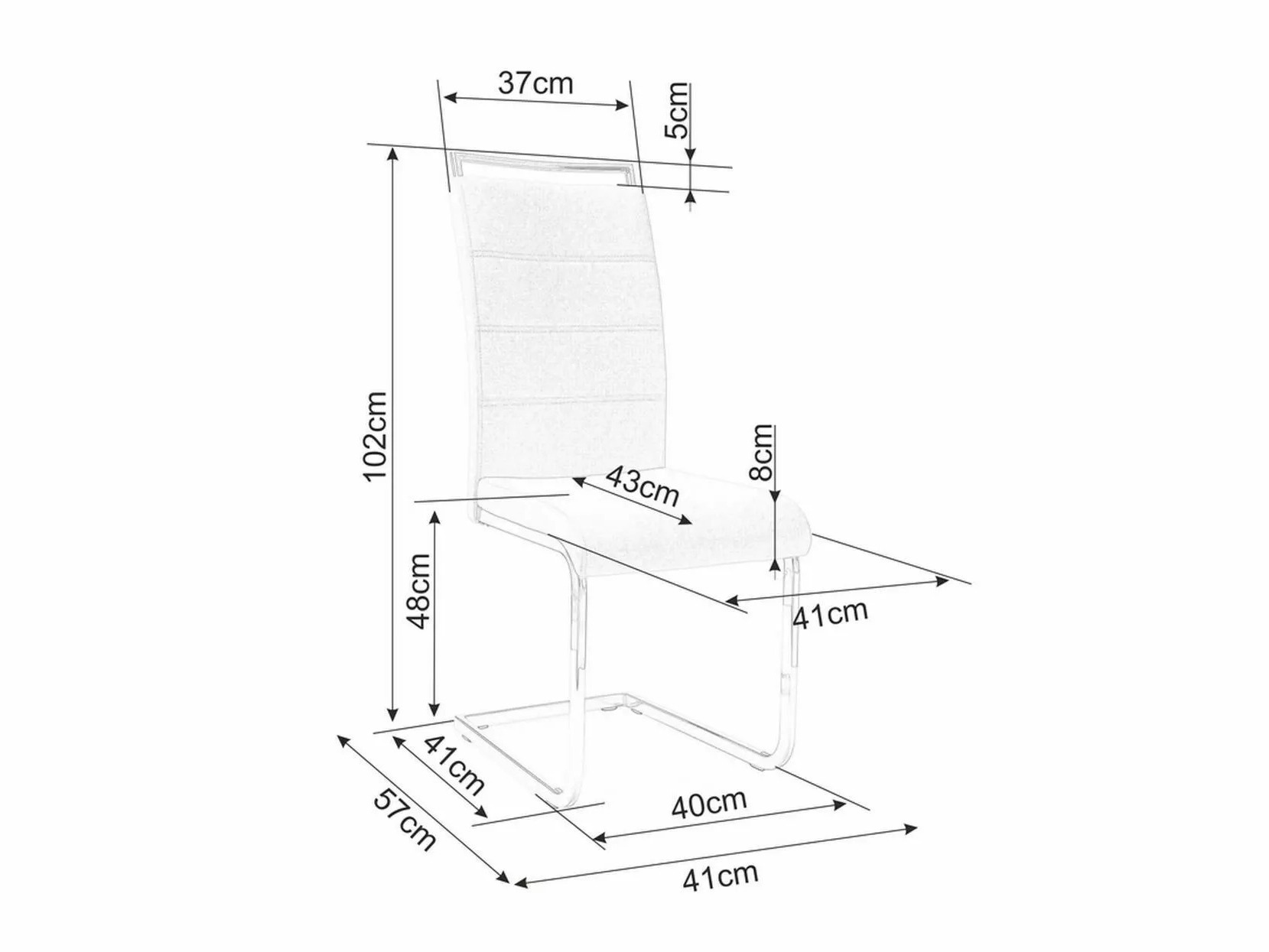 Silla Detroit 881 (Gris)