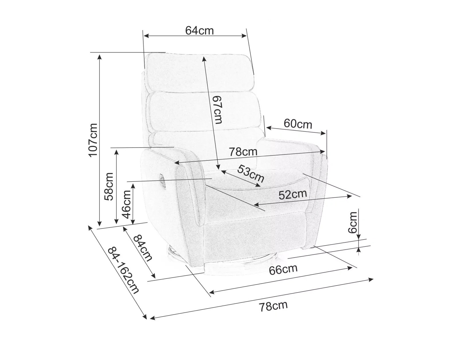 Sillón reclinable Detroit 877 (Beige)