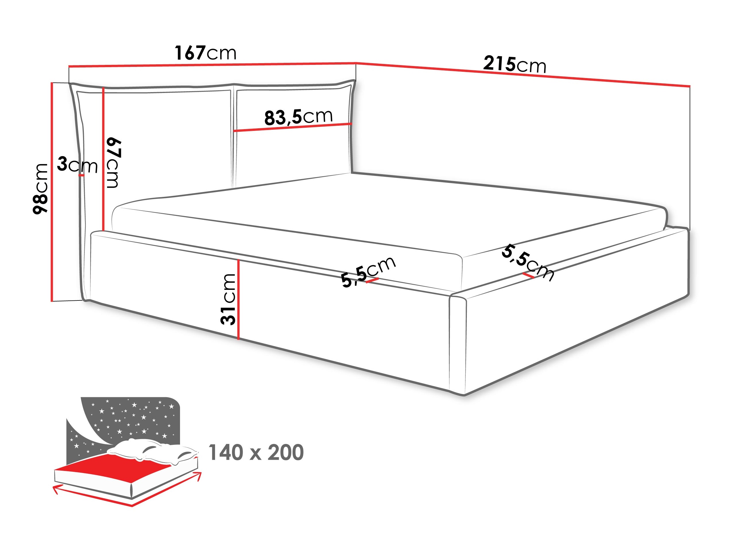 Cama Malden 100 (Paros 01)