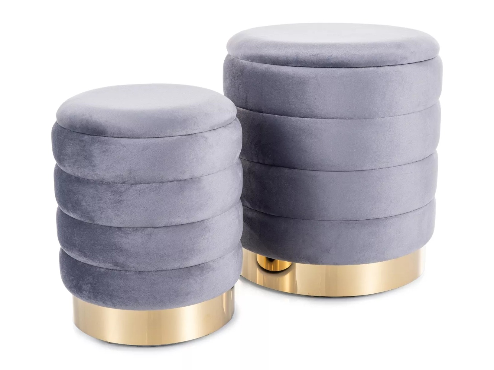 Conjunto de pufs Detroit 906 (Gris)
