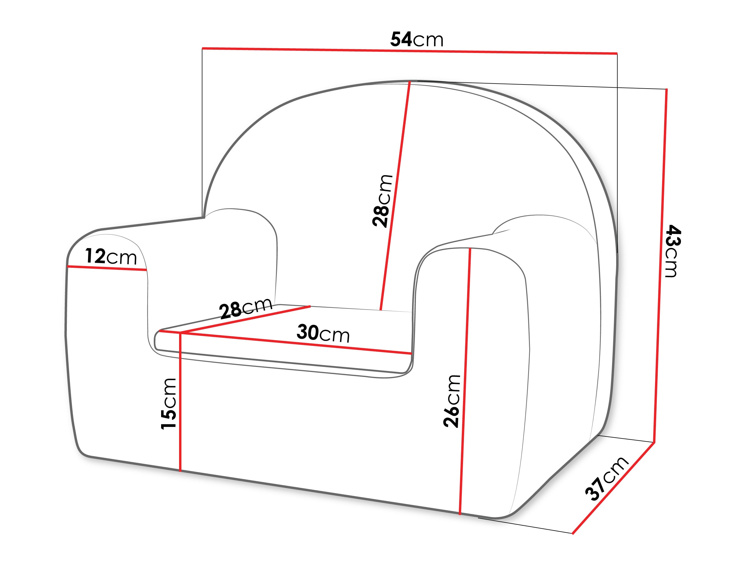 Sillón Yuma 100 (Minky 05)