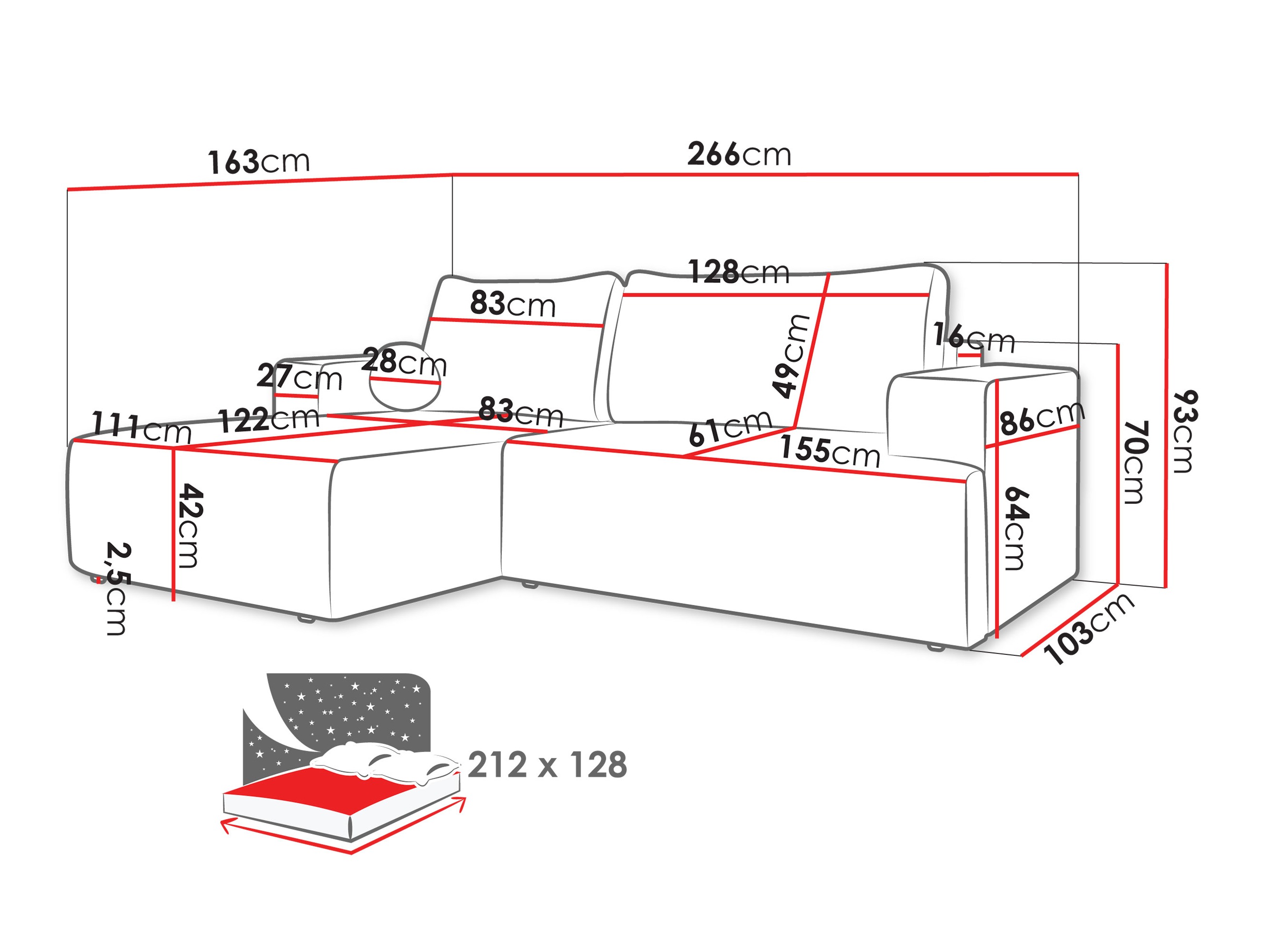 Sofá rinconero Comfivo 456 (Trilla 222.04)