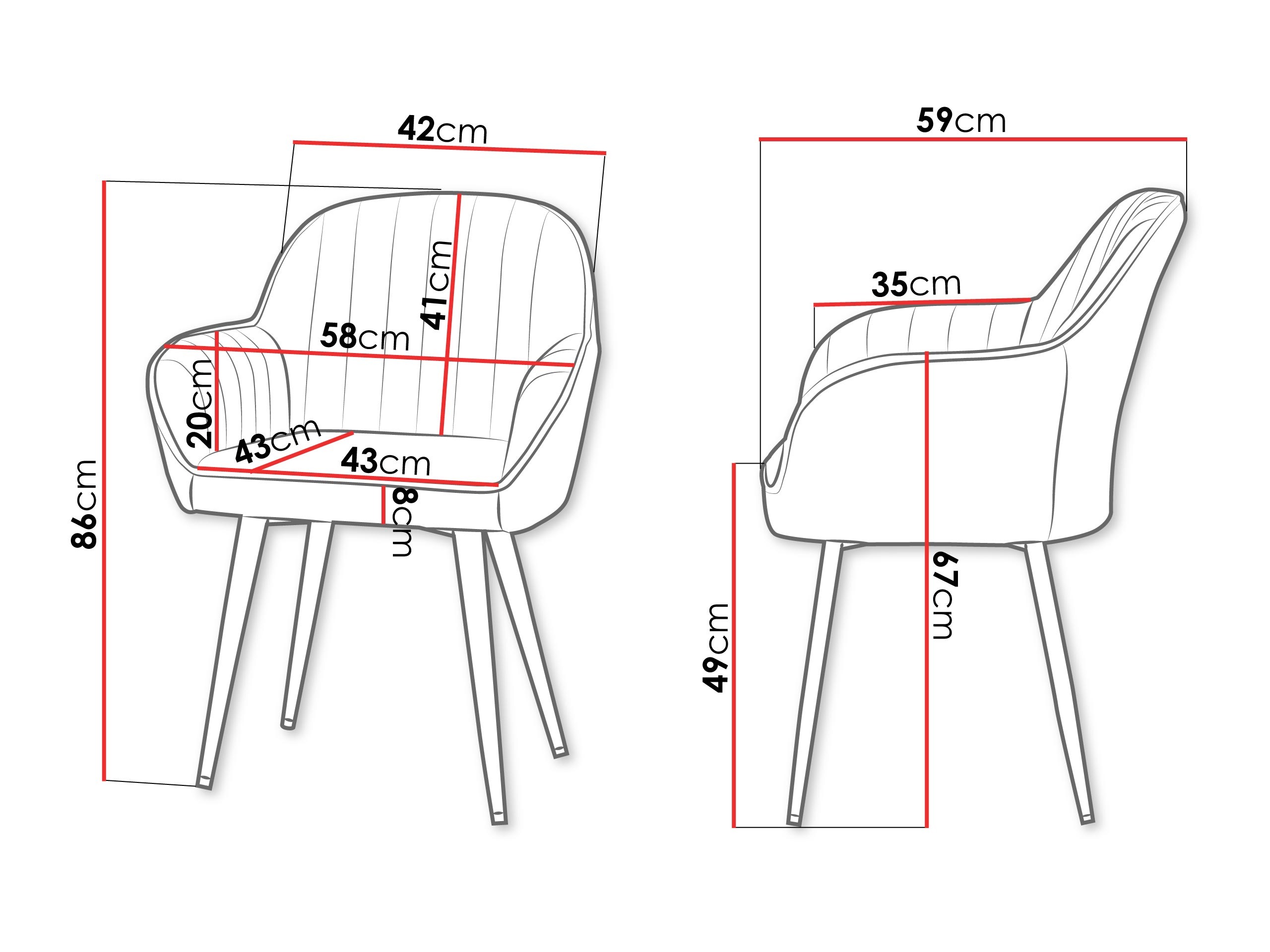 Silla Comfivo Hilaritas VIII (Gris)