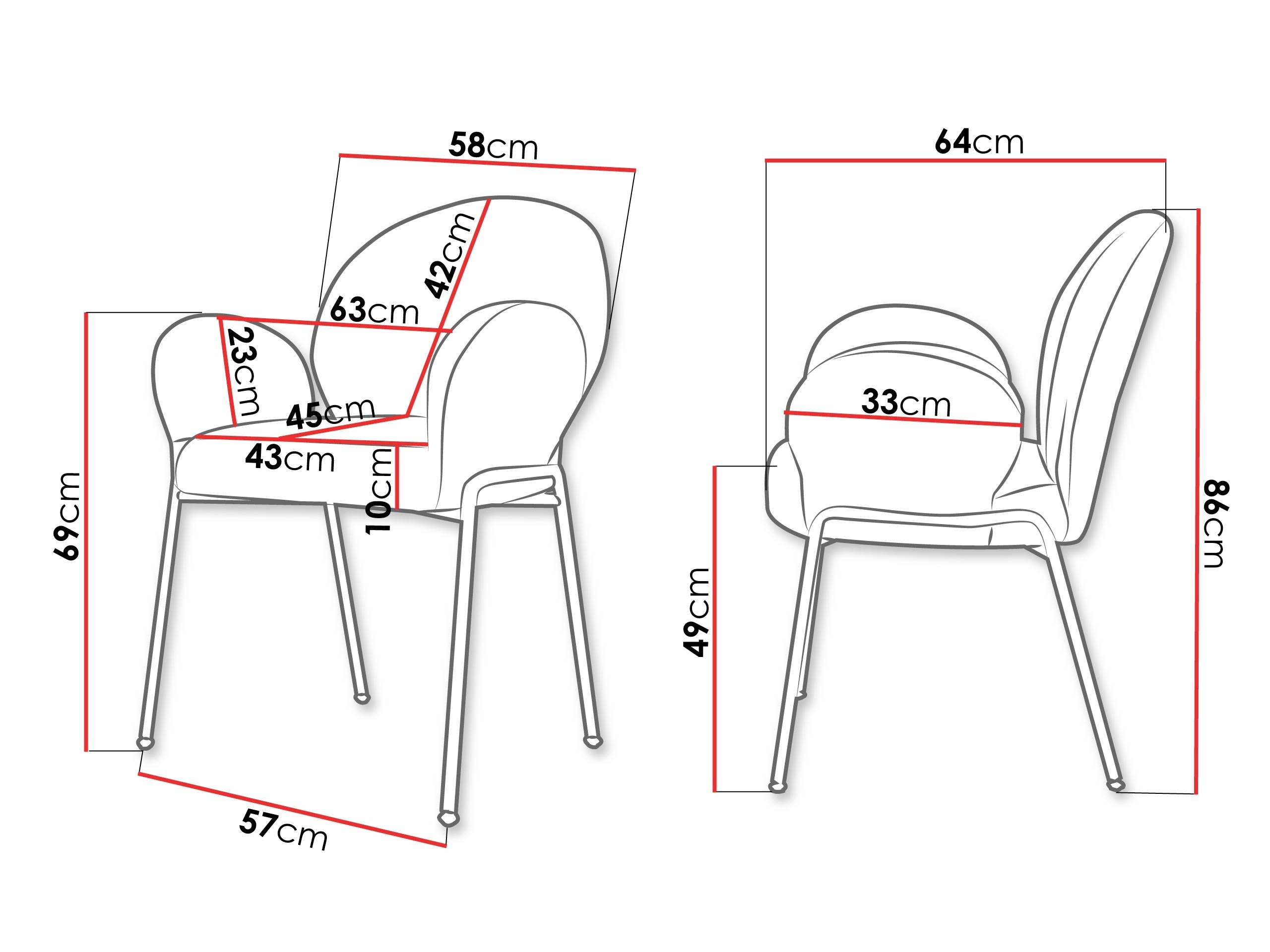 Silla Comfivo Hilaritas XVIII (Negro)