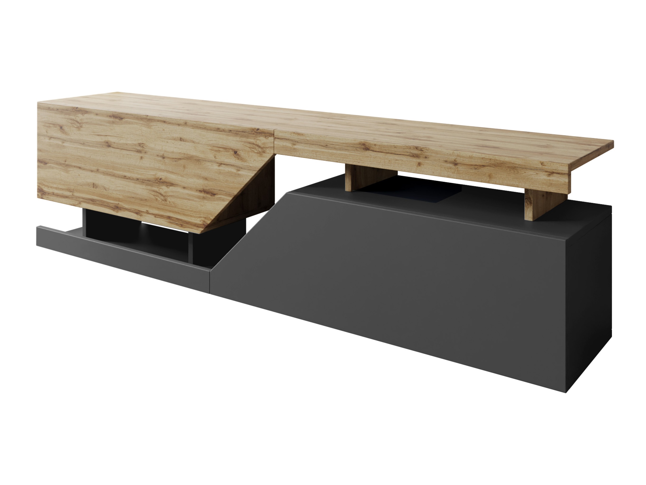 Mueble TV Comfivo Daldune 100 (Antracita + Roble wotan)